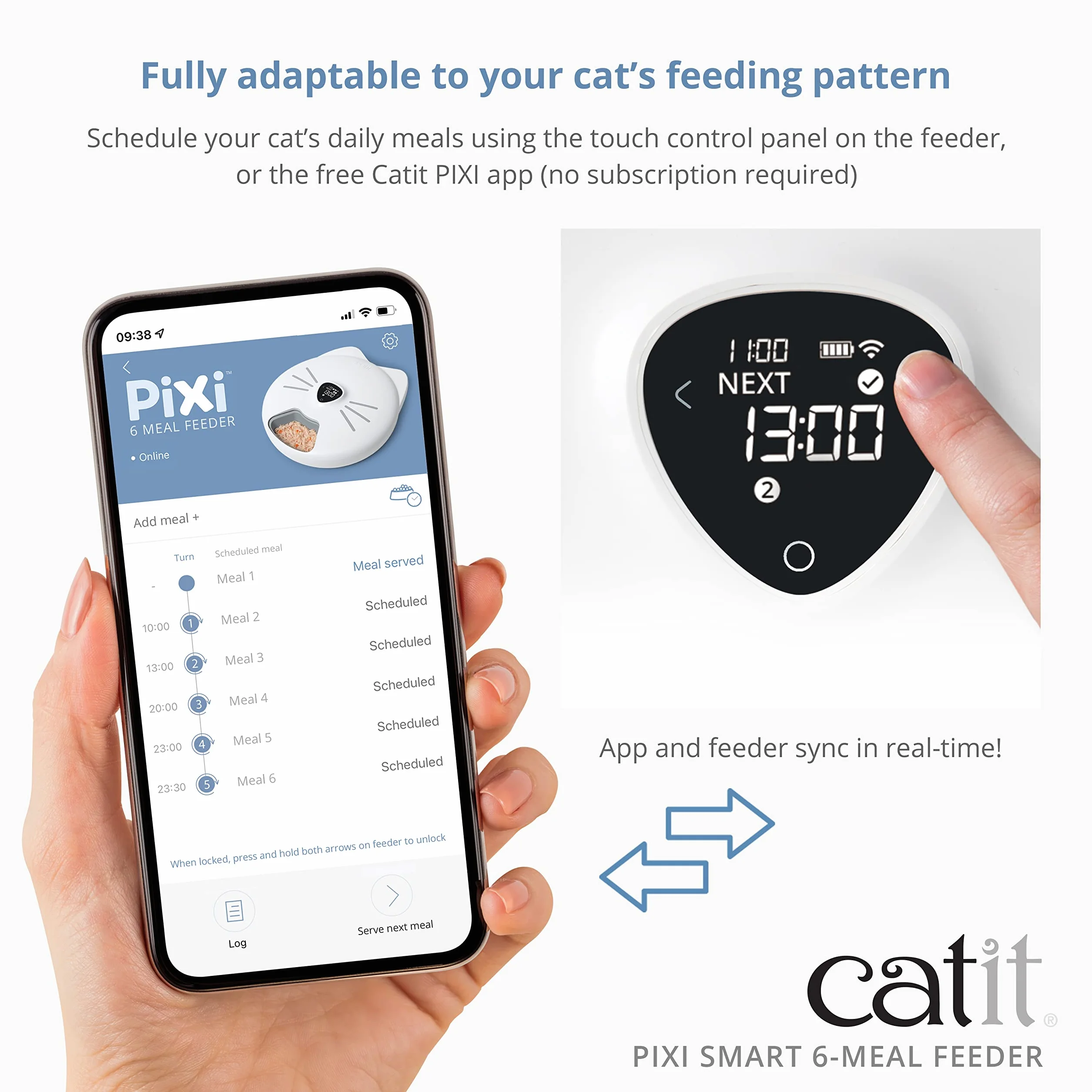 Catit Pixi Smart Automatyczne Karmidło, Biały, ‎34.5 x 32 x 9.2 cm