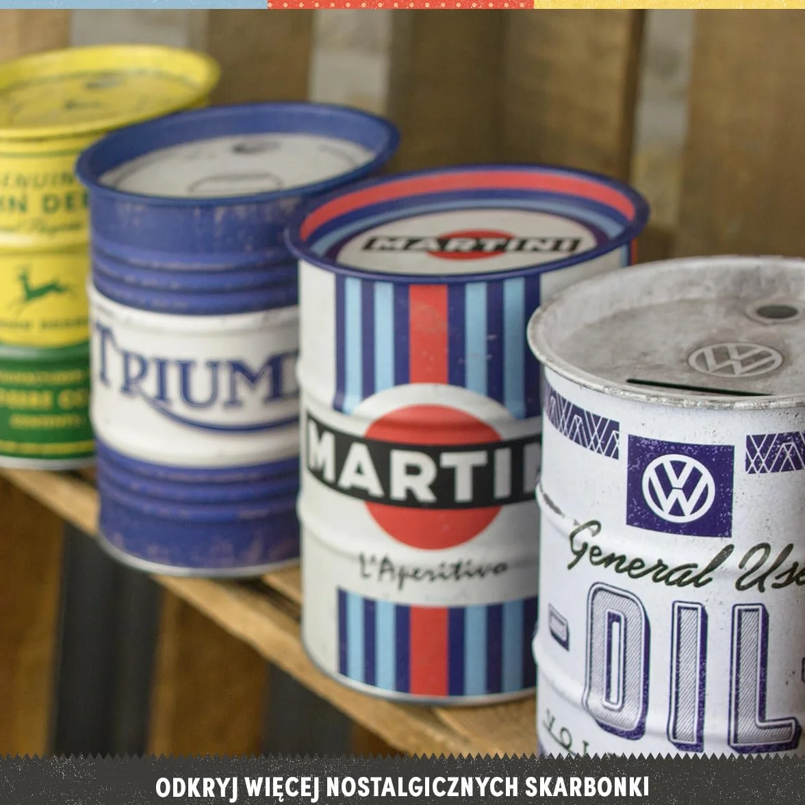 Nostalgic-Art Retro skarbonka, 600 ml, John Deere – Special Purpose Oil – Pomysł na prezent dla miłośników traktorów, Official License Product (OLP), metalowa skarbonka, Styl vintage