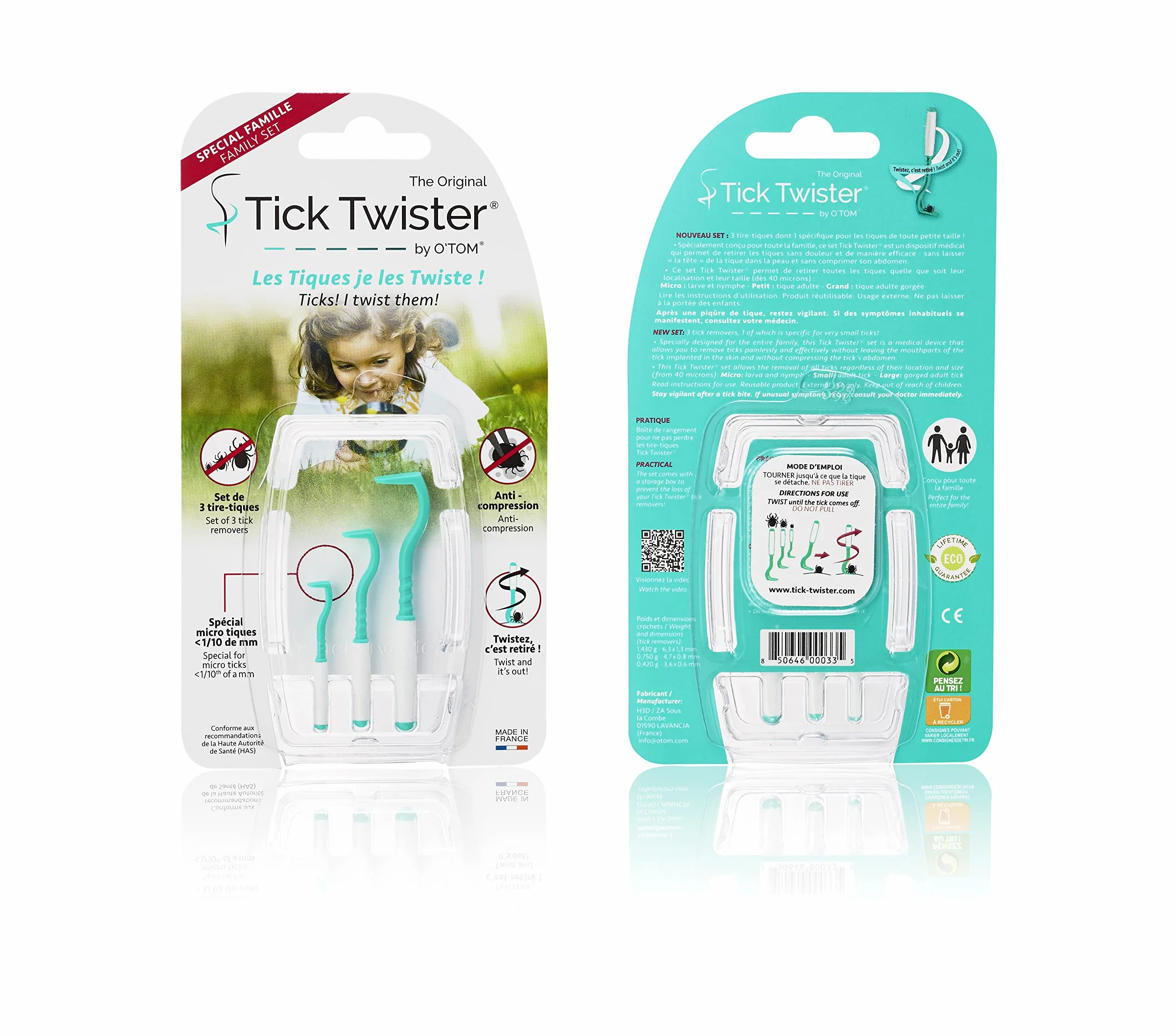 Tick Twister® Zestaw 3 Ściągaczy do kleszczy dla psa