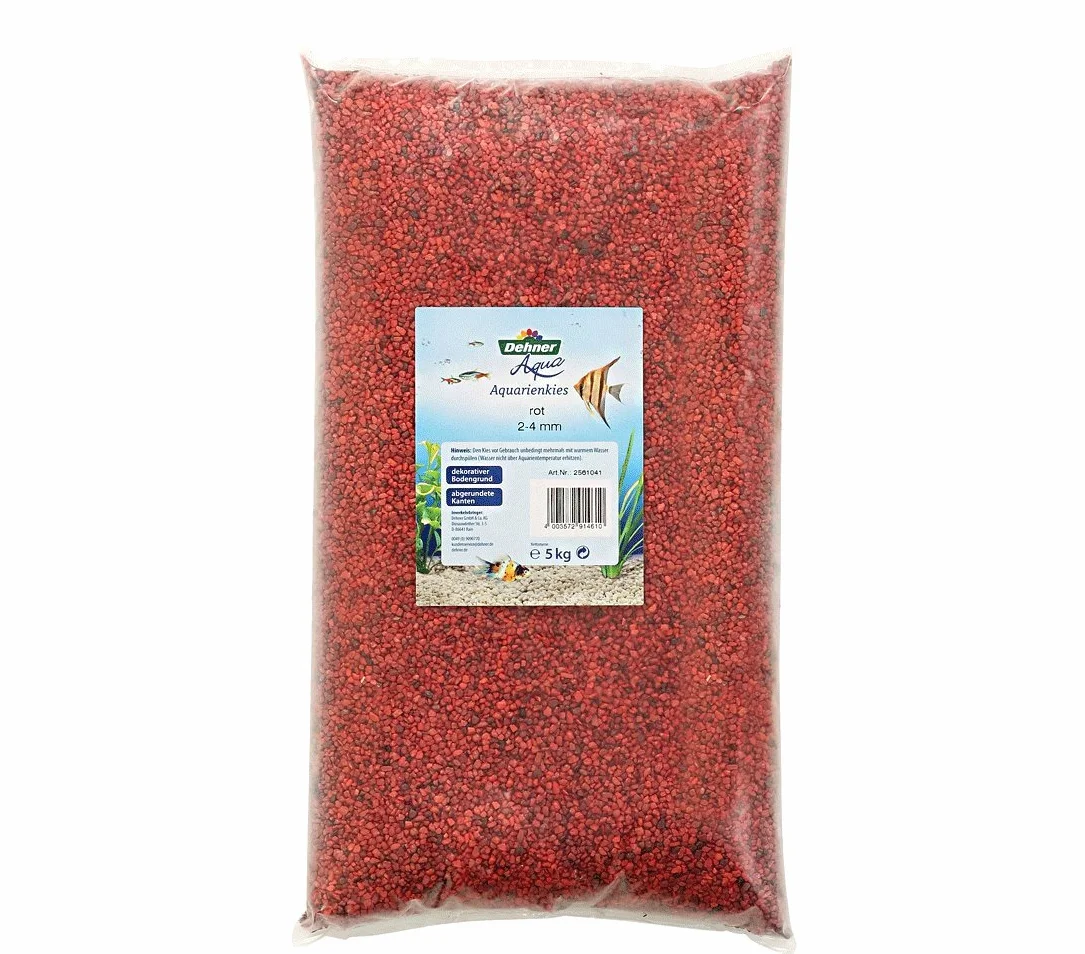 Dehner Żwir akwariowy 2-4 mm 5 kg czerwony
