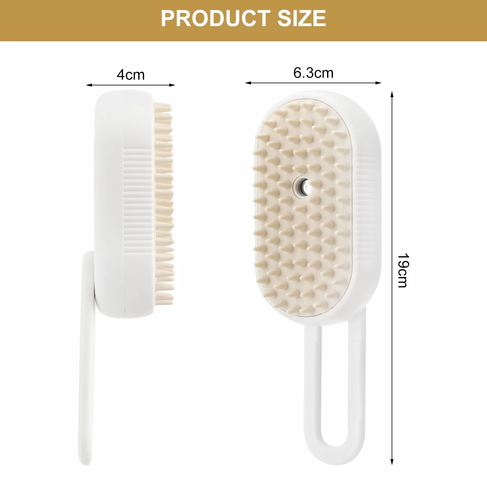 Steamy Pet Brush 3 w 1 parowiec dla kotów i psów