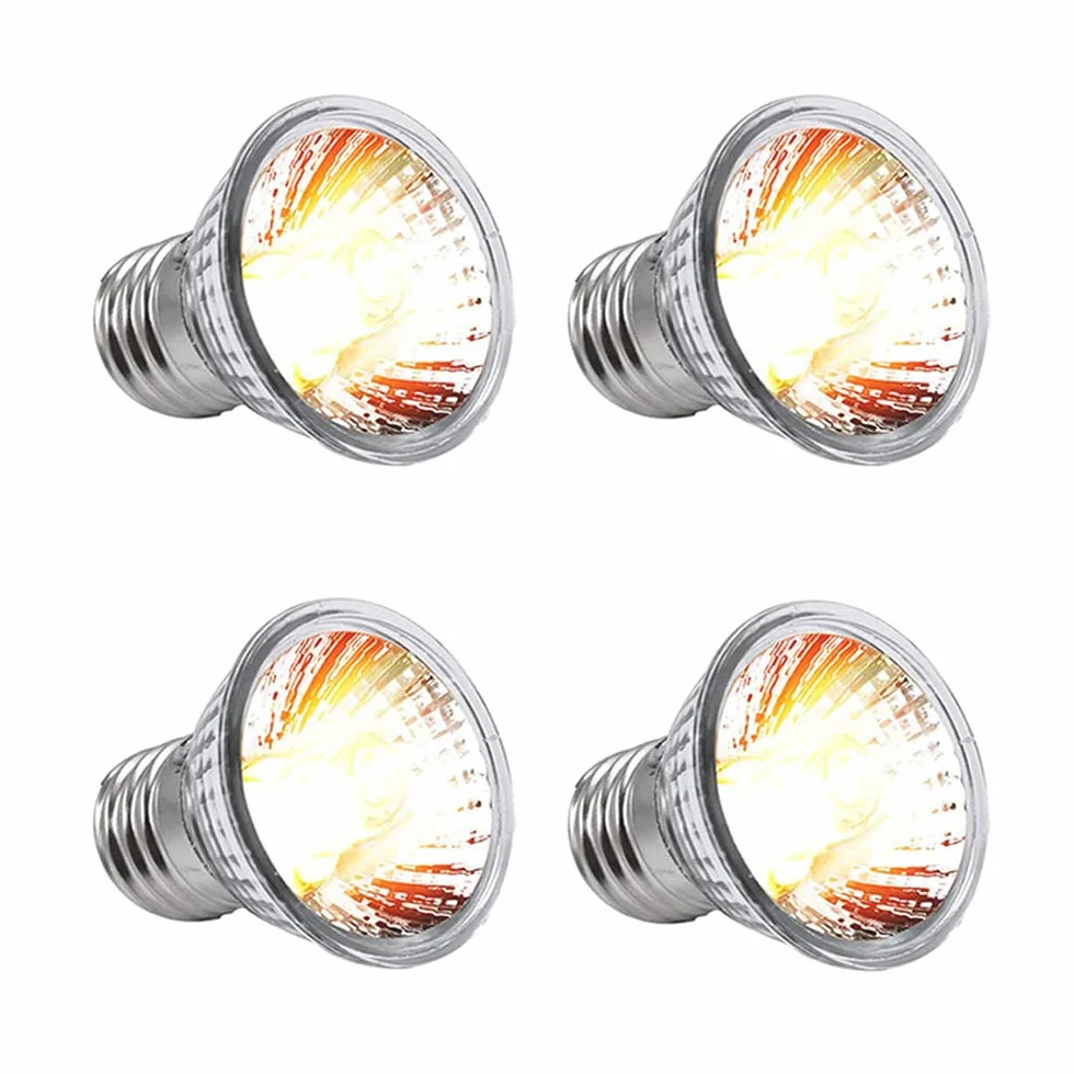 NEWFUN Lampa grzewcza dla gadów żółwi E27 25W 220V UVA UVB pełne spektrum ściemniana