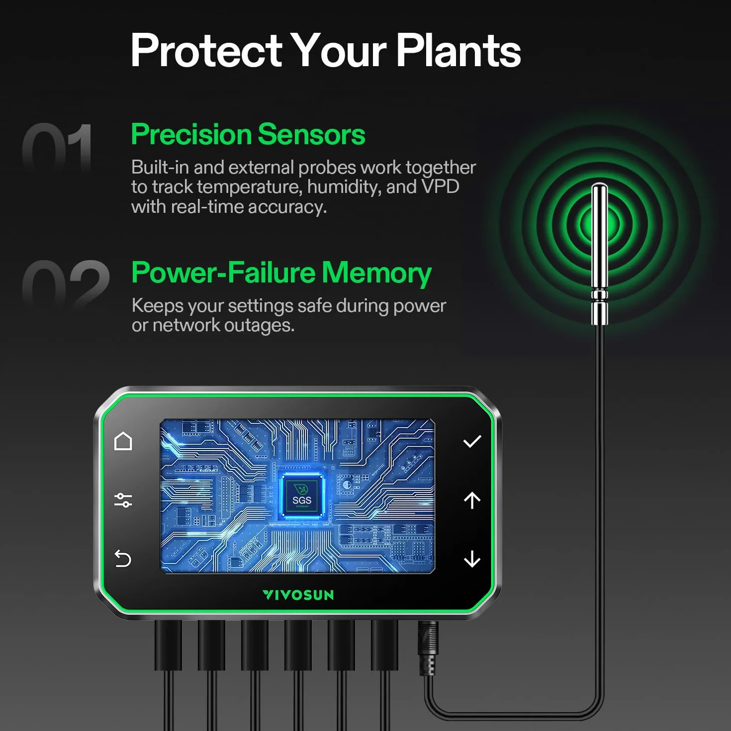 VIVOSUN AeroZesh G6 inteligentny wentylator rurowy, 150 mm, 660 m³/h, z silnikiem EC i regulatorem GrowHub E42A+ VPD, zdalne sterowanie przez WiFi/aplikację, wentylator do uprawy roślin, do uprawy