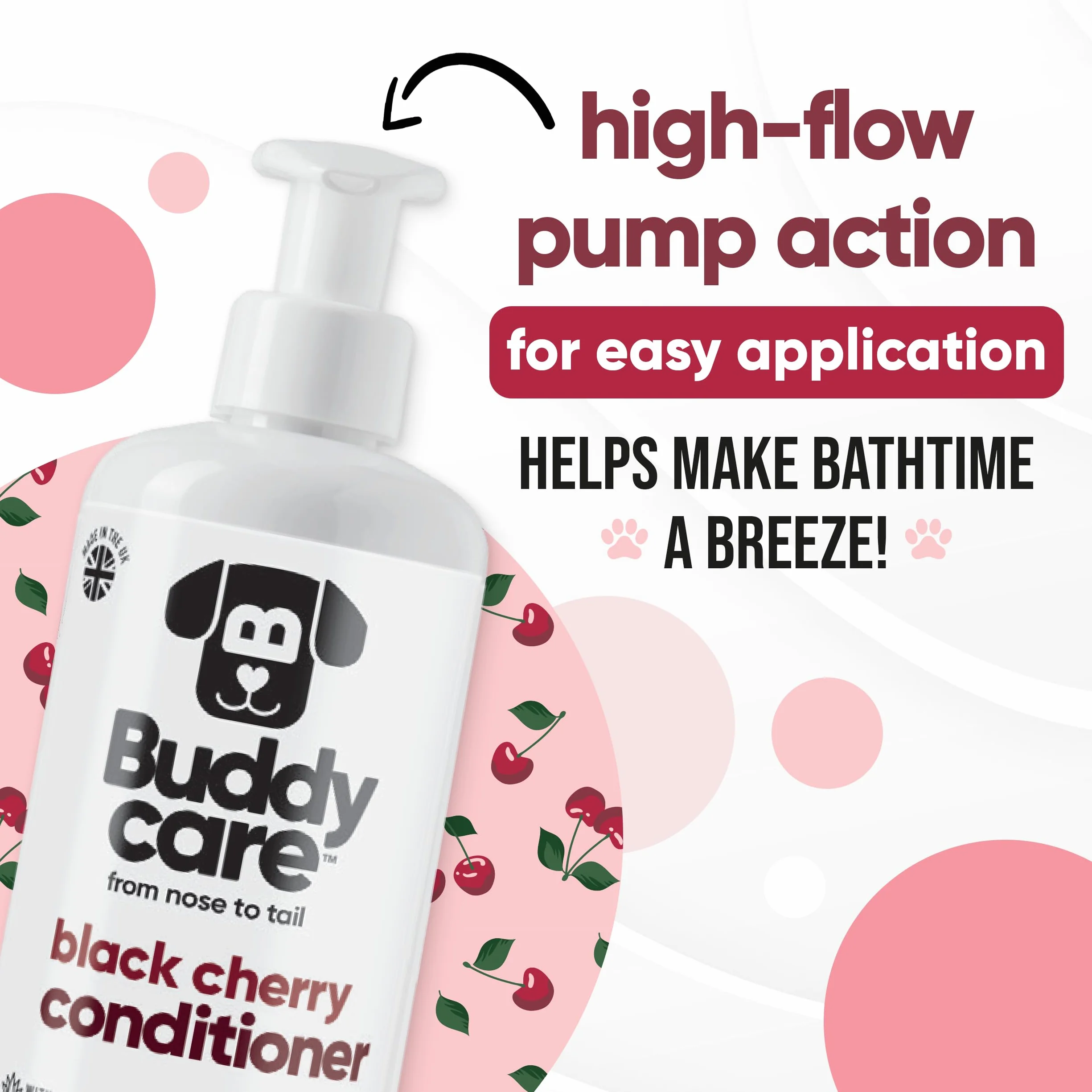 Buddycare Black Cherry Dog Conditioner 500 ml z aloesem i witaminą B5