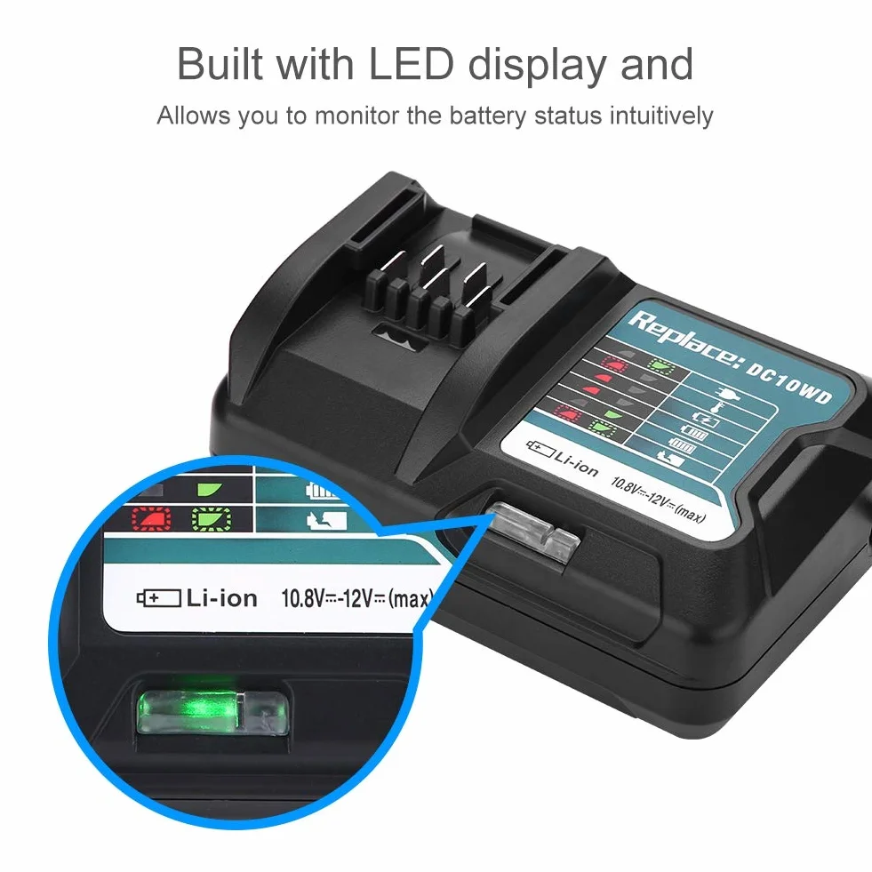 Ładowarka do 10,8 V 12 V DC10WD DC10SB DC10WC BL1015 BL1016 BL1021B (przepisy europejskie)