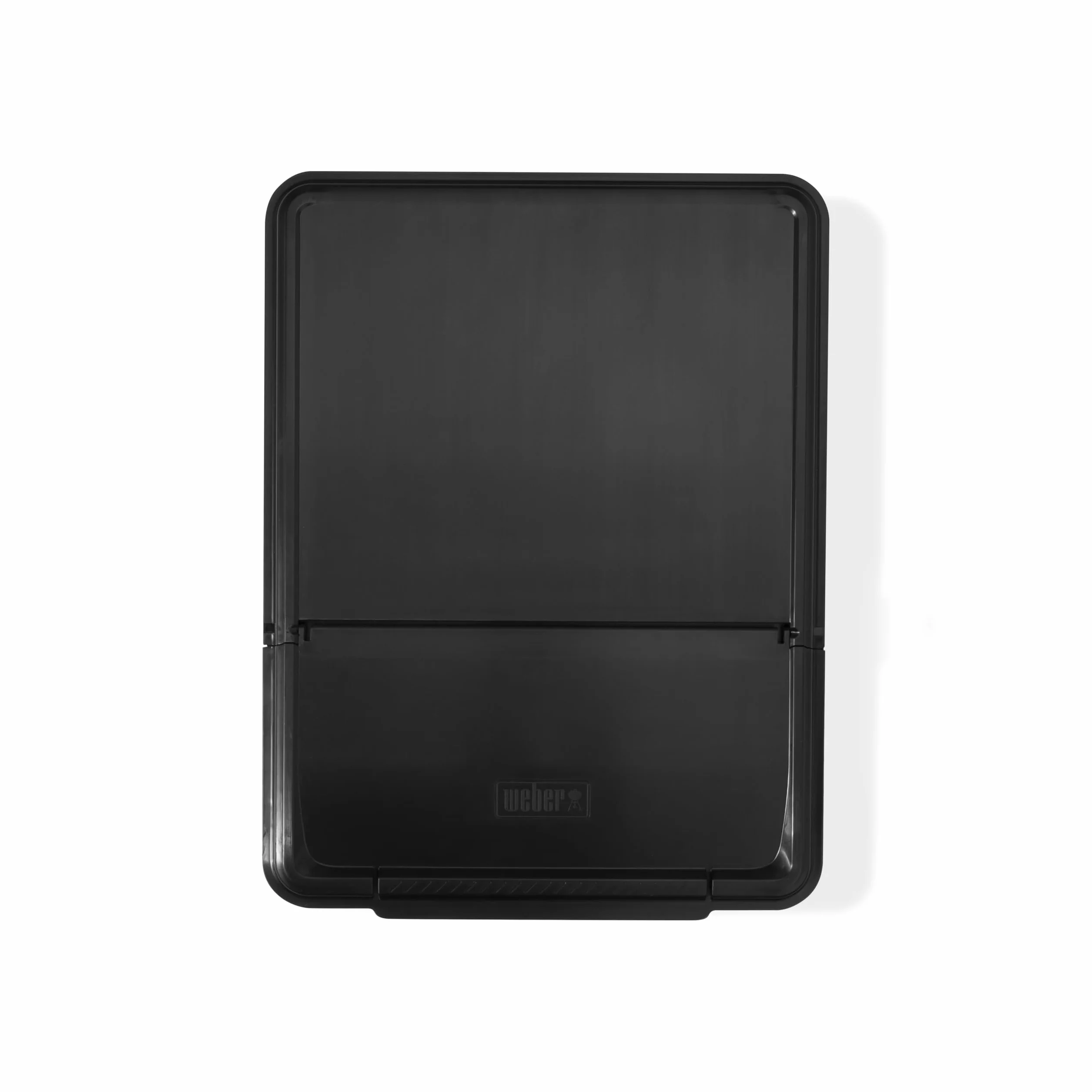 Weber Works - Pojemnik na Grillowanie na Zewnątrz, do Serii Weber SLATE, z Wytrzymałym Klapowanym Pokrywem, Łatwe Przechowywanie Narzędzi do Grillowania - Czarny (3400107)