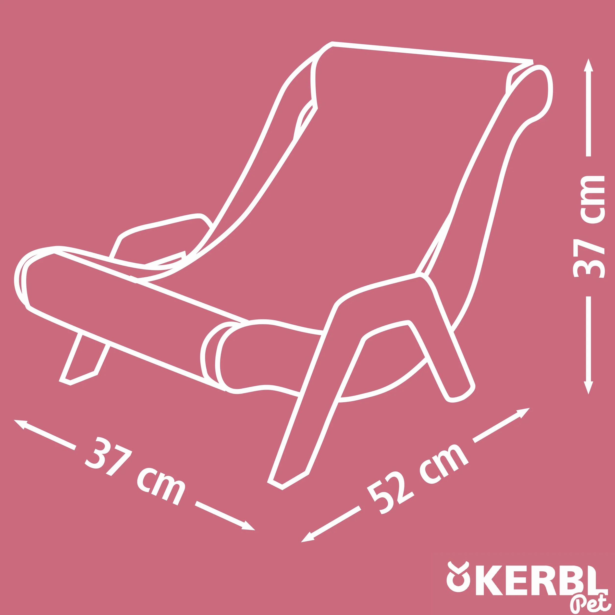 Kerbl Leżak dla Kota Sundowner Drewno Sizal 52x37x37 cm Brązowy 12 kg