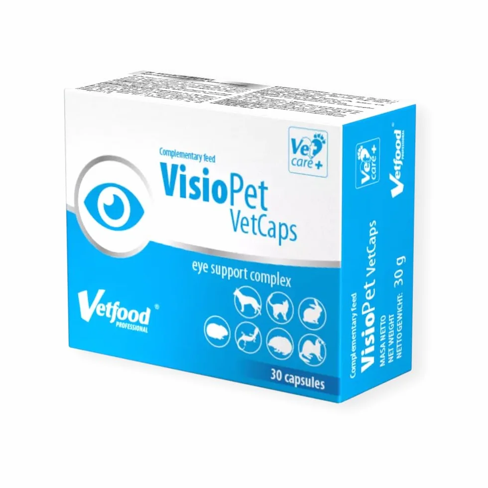 VisioPet VetCaps 30 kapsułek karma uzupełniająca dla psów i kotów z przeciwutleniaczami