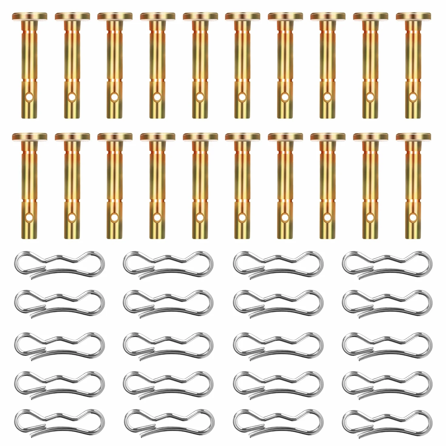 20 Szt. Kolek Scinany i 20 Szt. Zawleczka Szpilka Czesci Zamienne do Cub Cadet 738-04124A 714-04040 Odsniezarka MTD Craftsman Cub Cad Troy Bilt