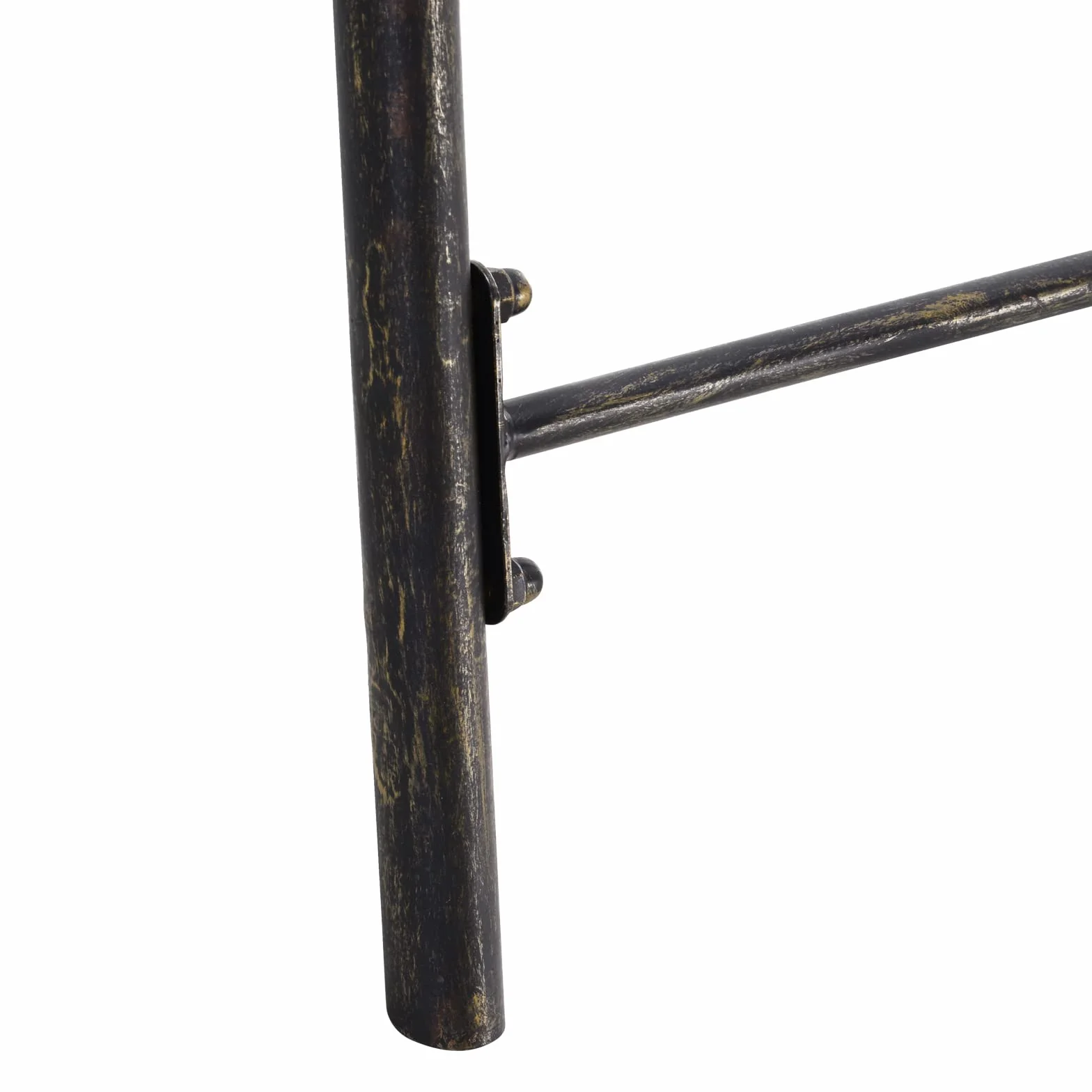 Huśtawka ogrodowa Outsunny dla 2 osób, huśtawka z daszkiem, metal, brąz, 167 x 123 x 175 cm