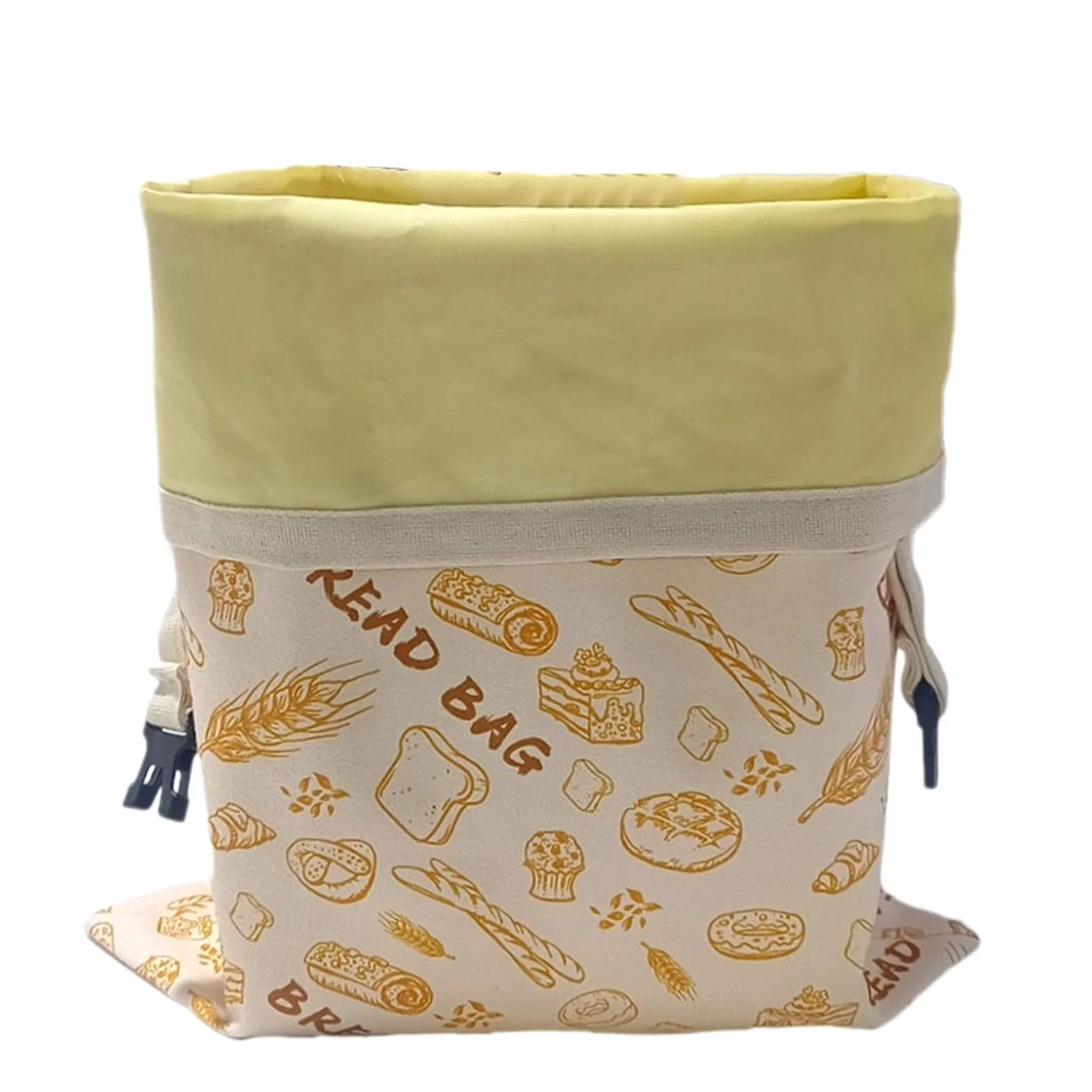 Beeswax Bread Bag, Cotton Freezer Storage, Reusable Loaf Container, Breathable Natural Fabric, Food Preservation Solution, Ideal for Bakery Kitchen Freezer Use, 11.81x15.35 Inches