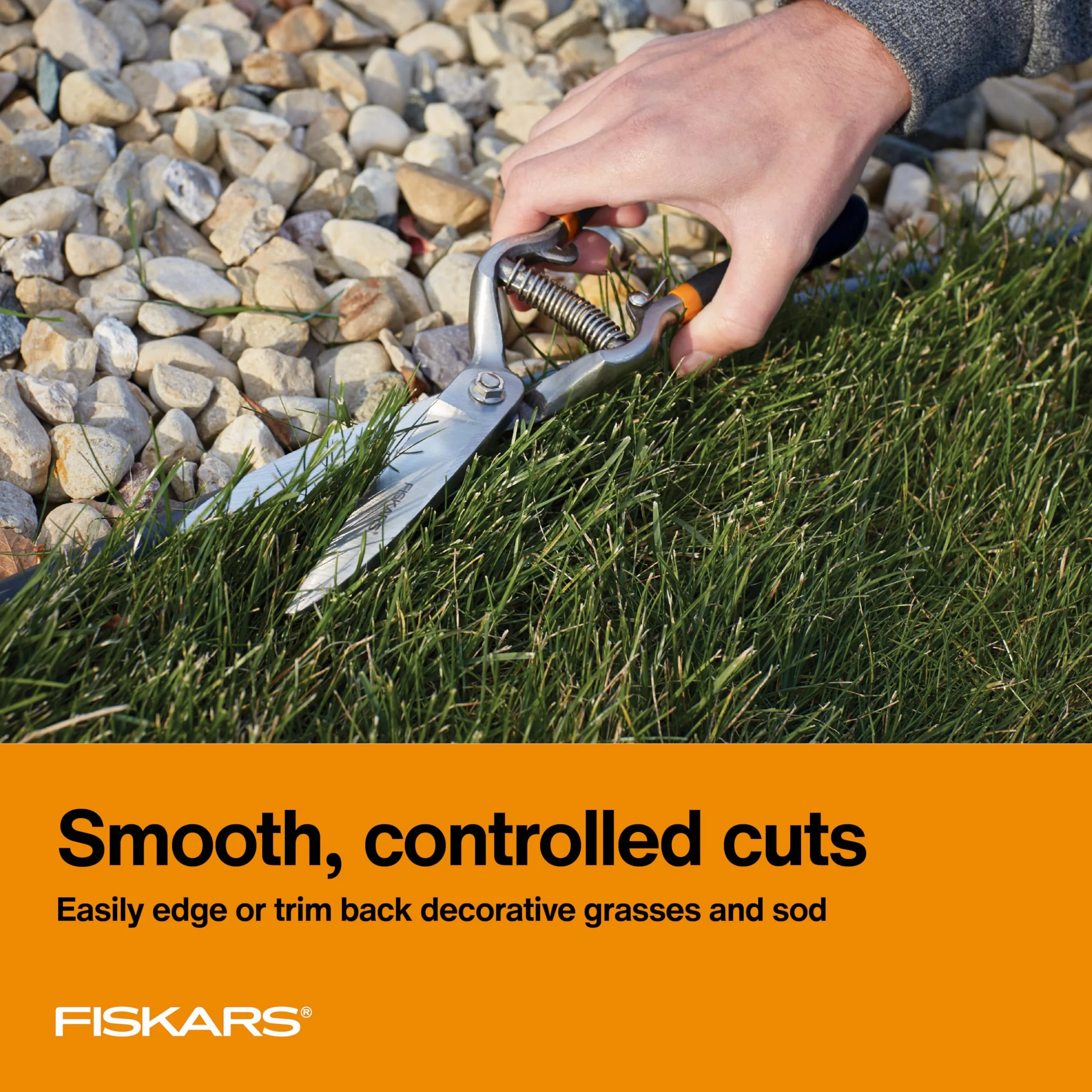Fiskars 392230-1004 Forged Grass Shears, Black