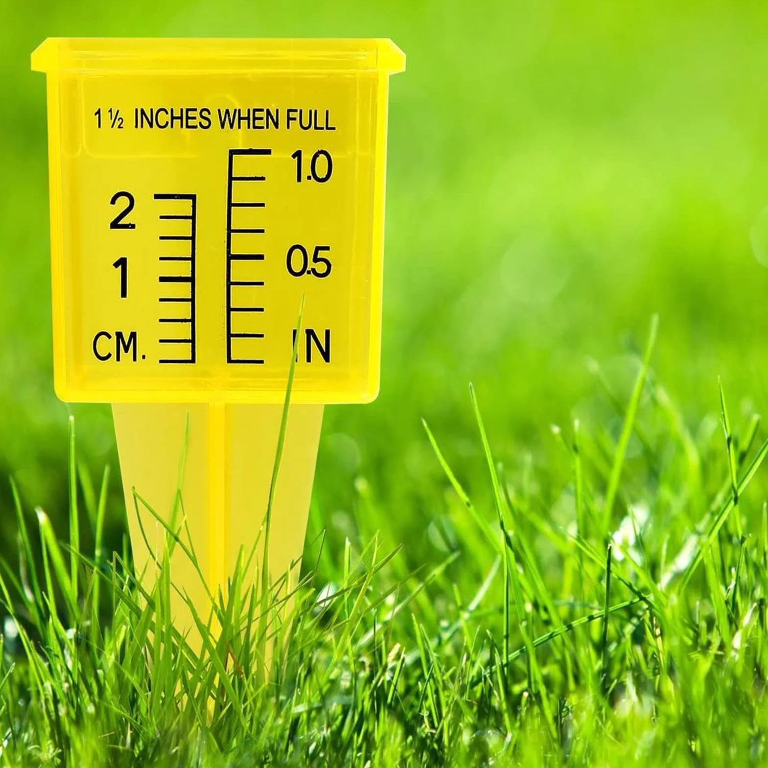 vRain Measure Gauge, Translucent Sprinkler Gauge, Portable Rain Gauge, Rainfall Measuring Tool, Reusable Rain Meter, Garden Rain Gauge, Sprinkler Catch Cups, Rain Gauge with Stake, Backyard Rain Gauge