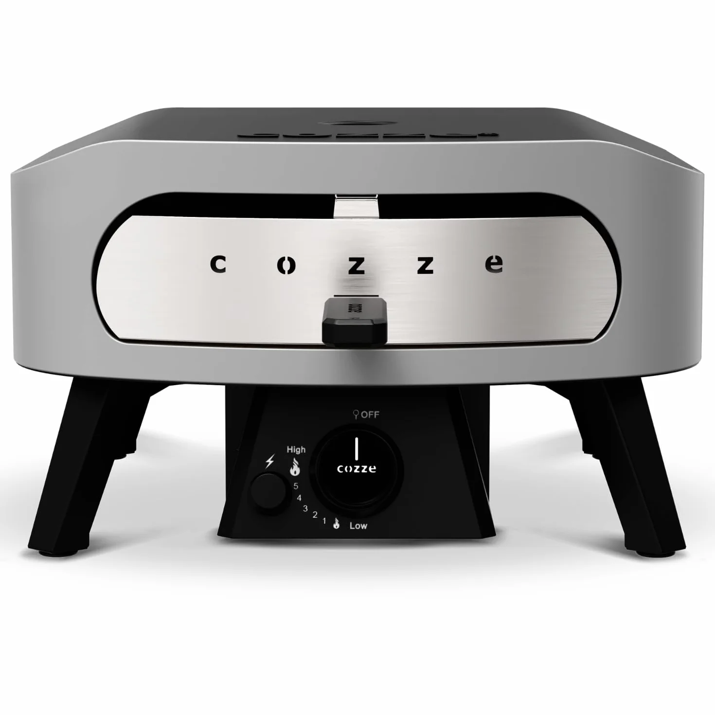 COZZE Mini piec do pizzy na gaz, 13 cali, kompaktowy piec do pizzy, na zewnątrz (50 mbar) – stół do pizzy z regulatorem do małych pizzy