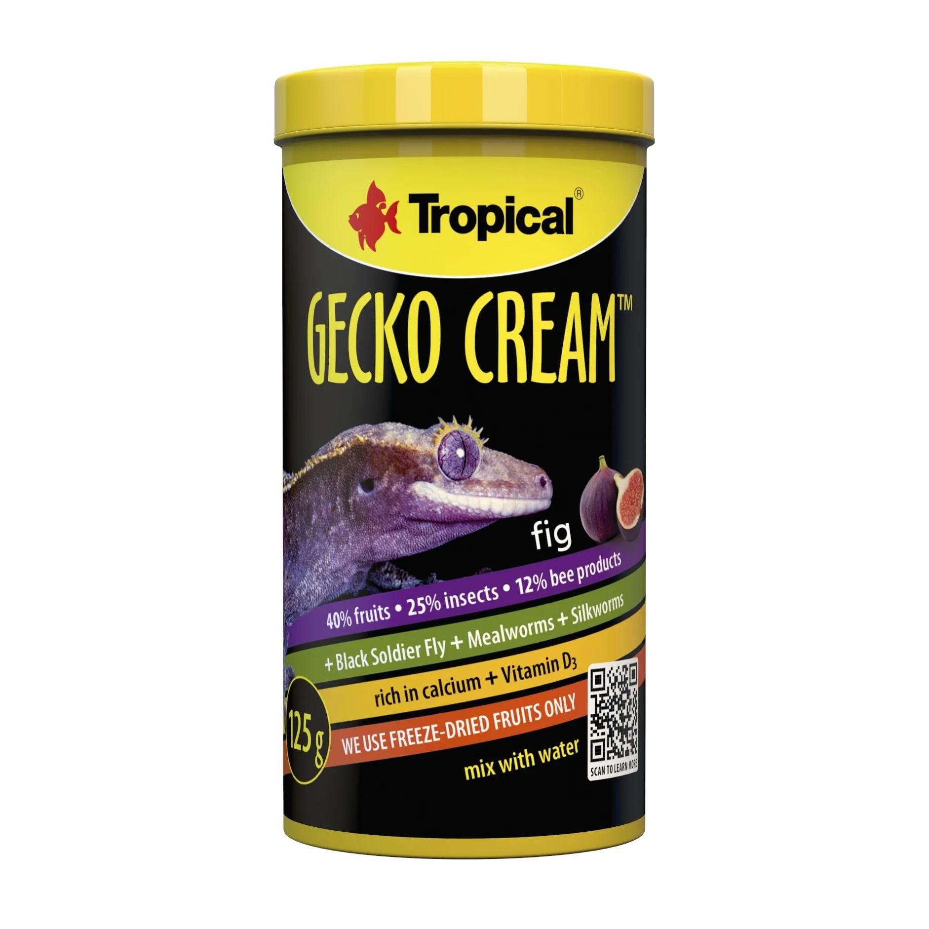 GECKO CREAM FIG 250ML 125G Pokarm z figą dla gekonów