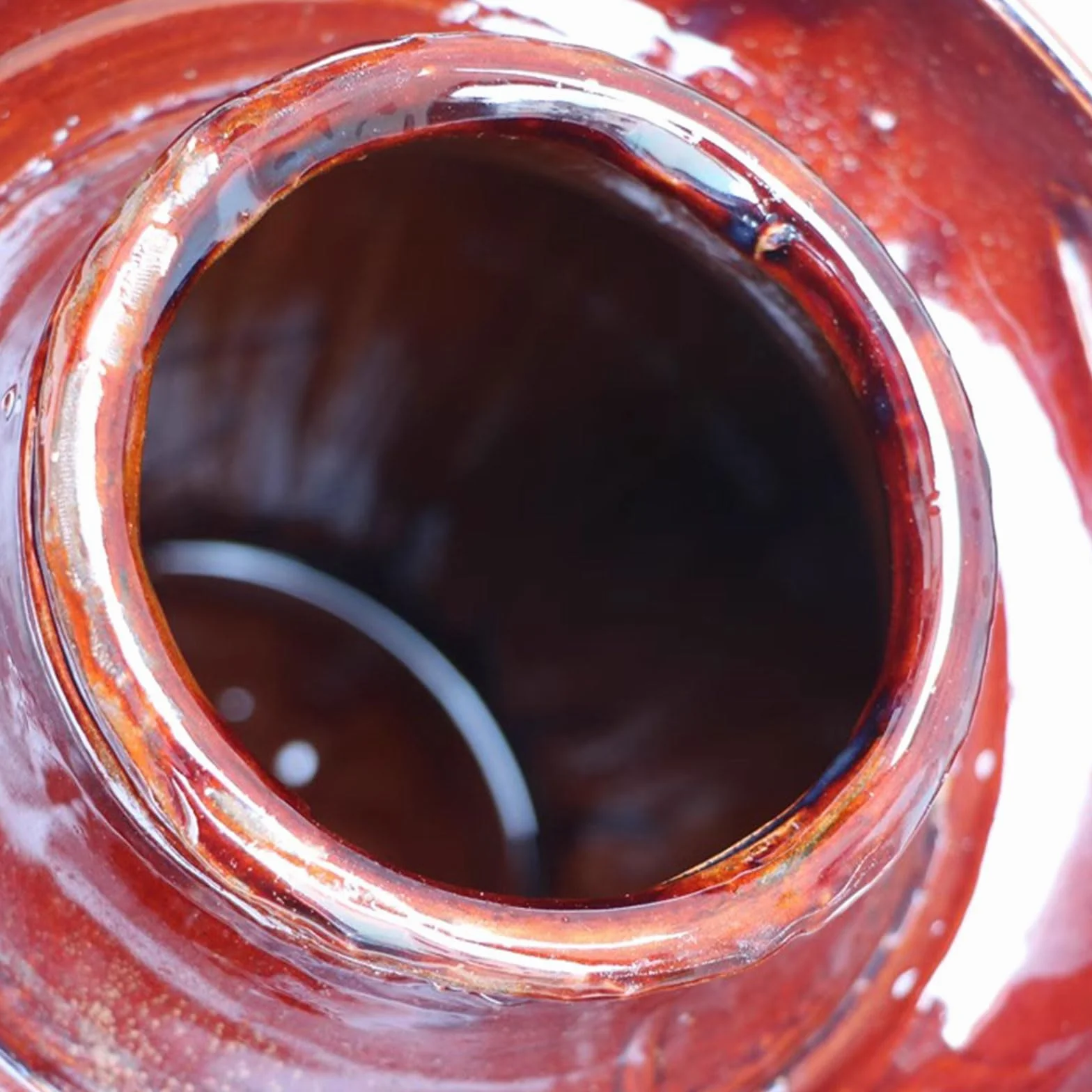 Garnek fermentacyjny z pokrywką z uszczelką wodną - Tradycyjny chiński ceramiczny garnek do kiszenia kapusty - Kamionkowy fermentator do sosu kimchi, warzenia kombuchy,3.5L