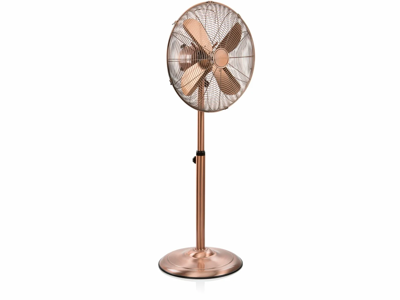 Tristar VE-5971 wentylator stojący – średnica 40 cm – 3 prędkości – 50 W – regulacja wysokości – wygląd miedzi
