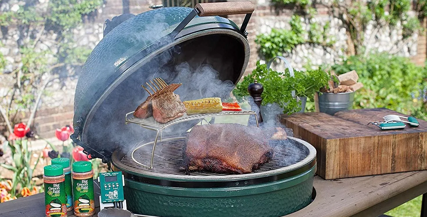 Onlyfire Ruszt Rozgrzewający do Grilli Węglowych z 57 cm, Grilli Kociołkowych i Kamado, Ruszt do Grilla, Ruszt