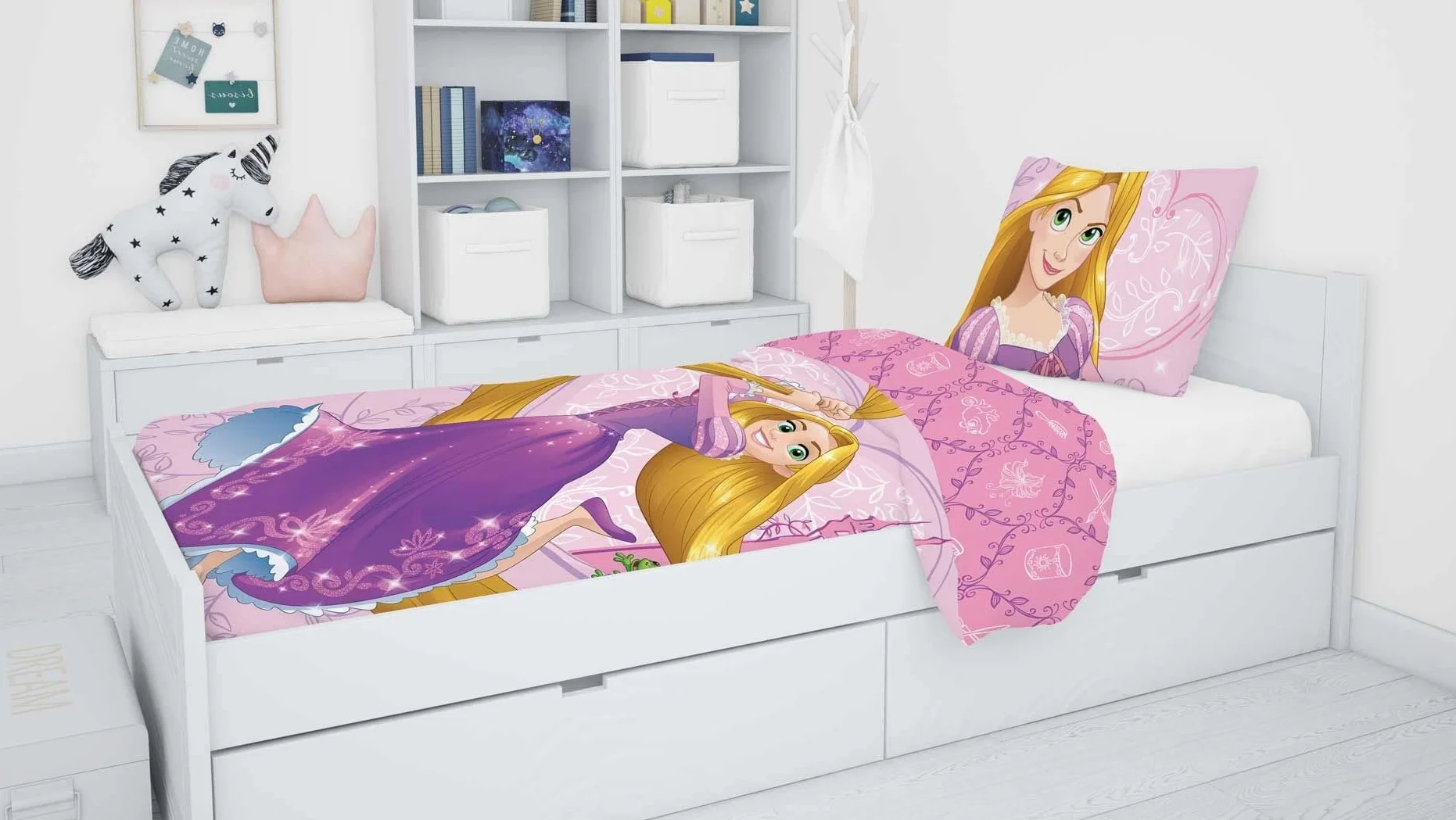 Jerry Fabrics Disney Character pościel dziecięca z zamkiem błyskawicznym i poszewką na poduszkę 70 x 90 cm, bawełna, wielokolorowa, 200 x 140 x 0,5 cm