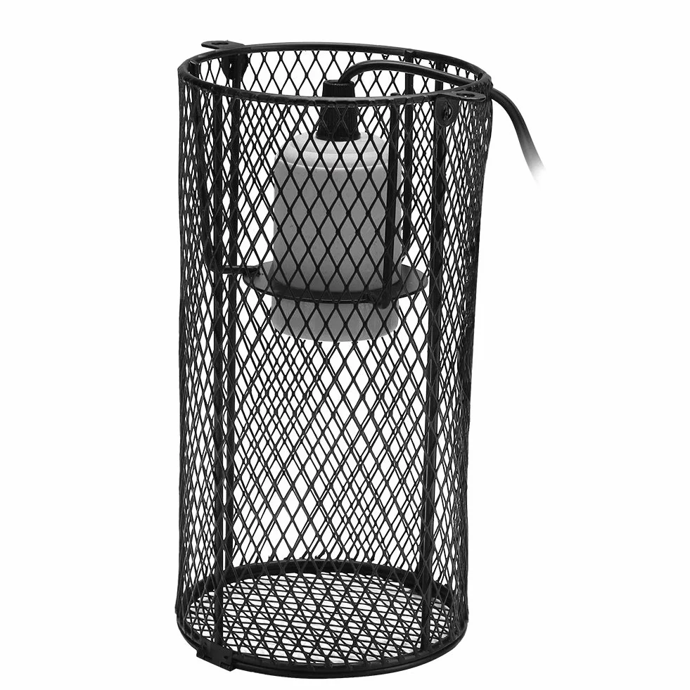 Lampa Grzewcza dla Gadów z Osłoną Ochronną, Ceramiczna Podstawa E27, do Terrarium