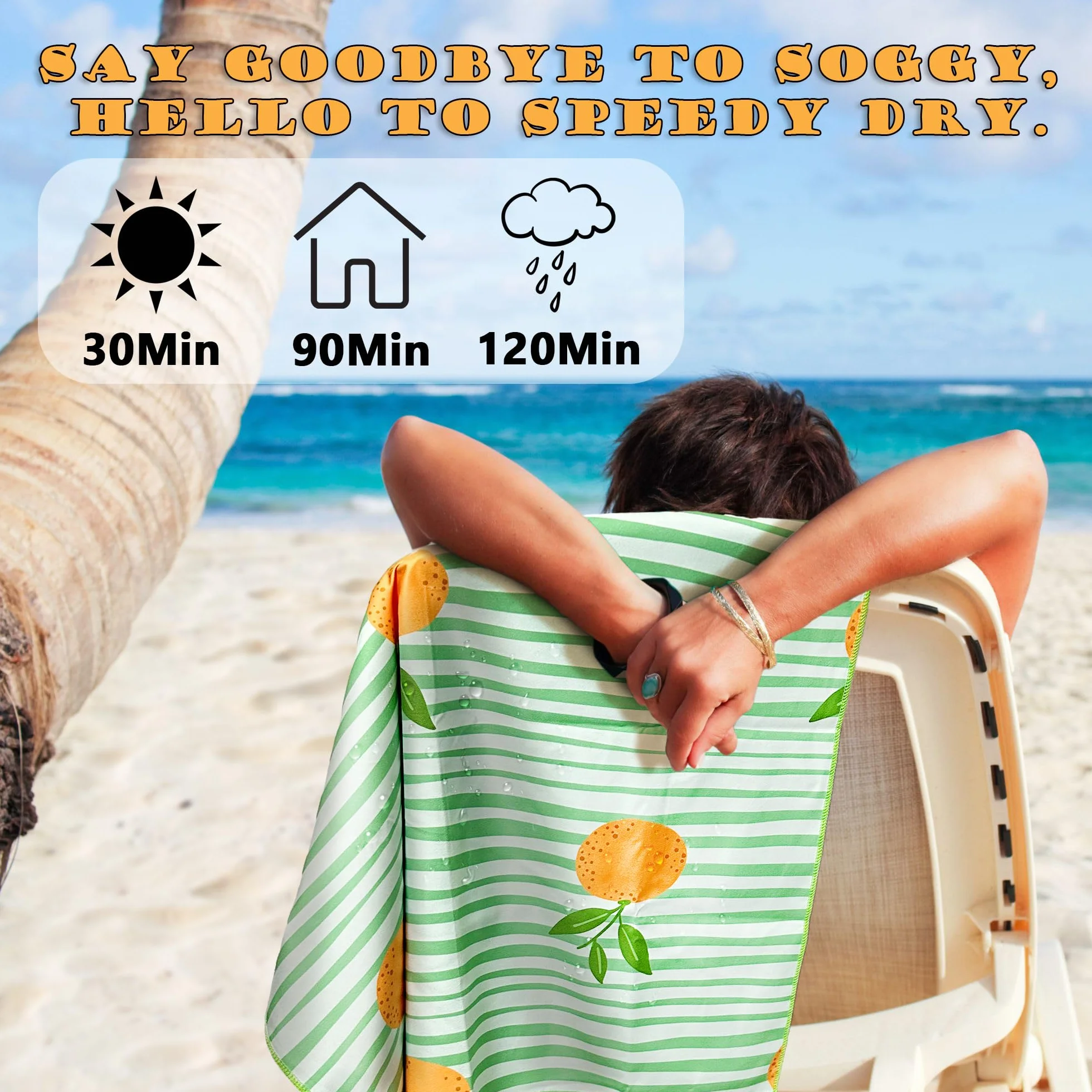 Lubibi Zestaw ręczników plażowych z mikrofibry, 160 x 80 cm, bez piasku, lekki, bardzo miękki, chłonny, szybkoschnący, ręcznik plażowy, ręcznik kąpielowy, do sauny, jogi, dla mężczyzn, kobiet, dzieci