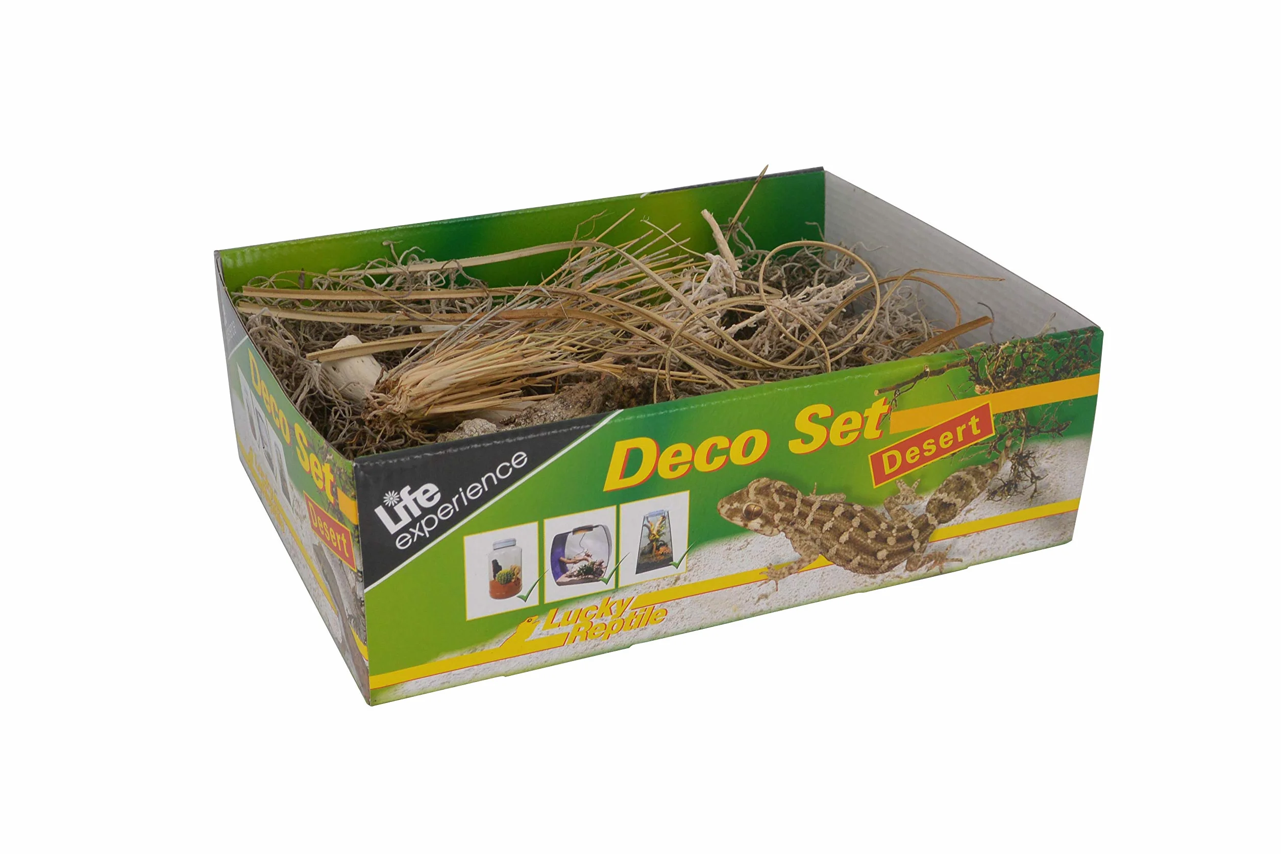 Lucky Reptile Life Experience LDS-01 Nano Dry Terrarium zestaw dekoracyjny z naturalnych materiałów o tematyce pustyni