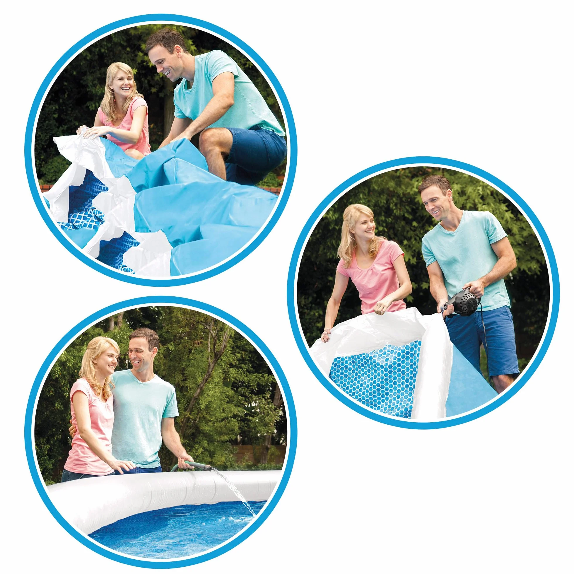 Intex Easy Set Basen Dziecięcy, Niebieski, 183 x 183 x 51cm/ 886 l