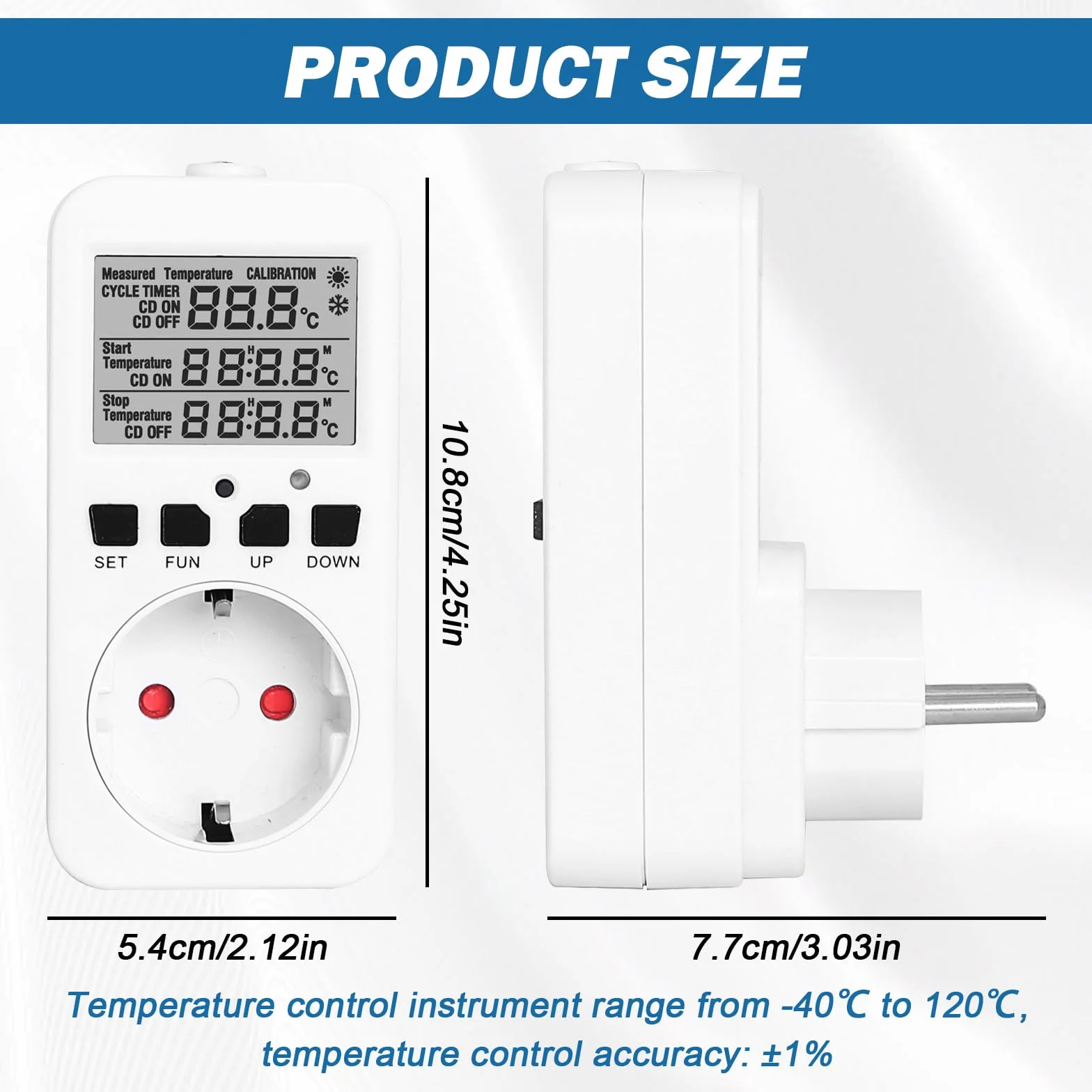 Cyfrowy termostat 230 V wodoszczelny regulator temperatury z czujnikiem do szklarni akwarium terrarium