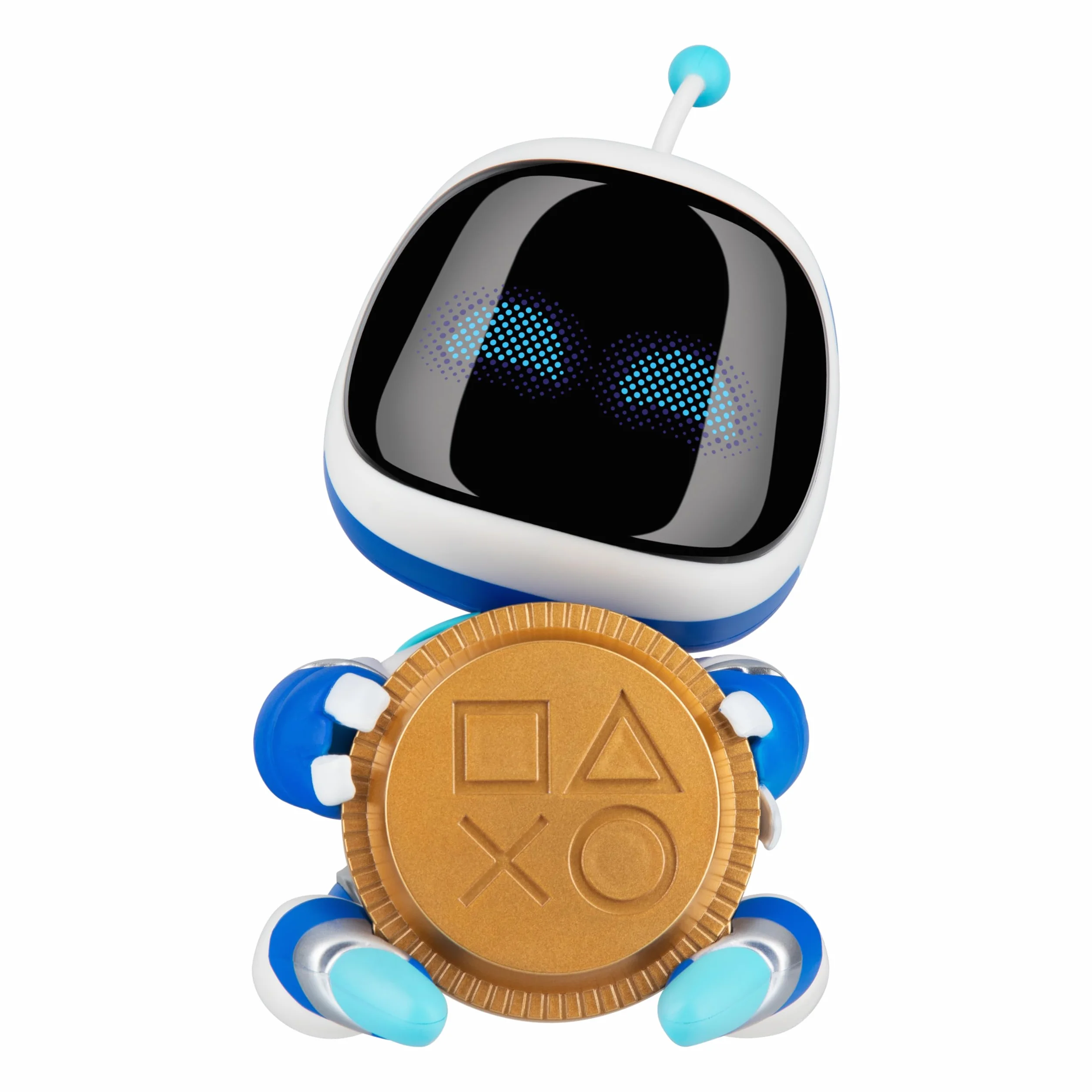 Astro Bot skarbonka – 18 cm interaktywne pudełko na monety z efektami dźwiękowymi, świnka skarbonka na baterie, dla dzieci i graczy | Paladone