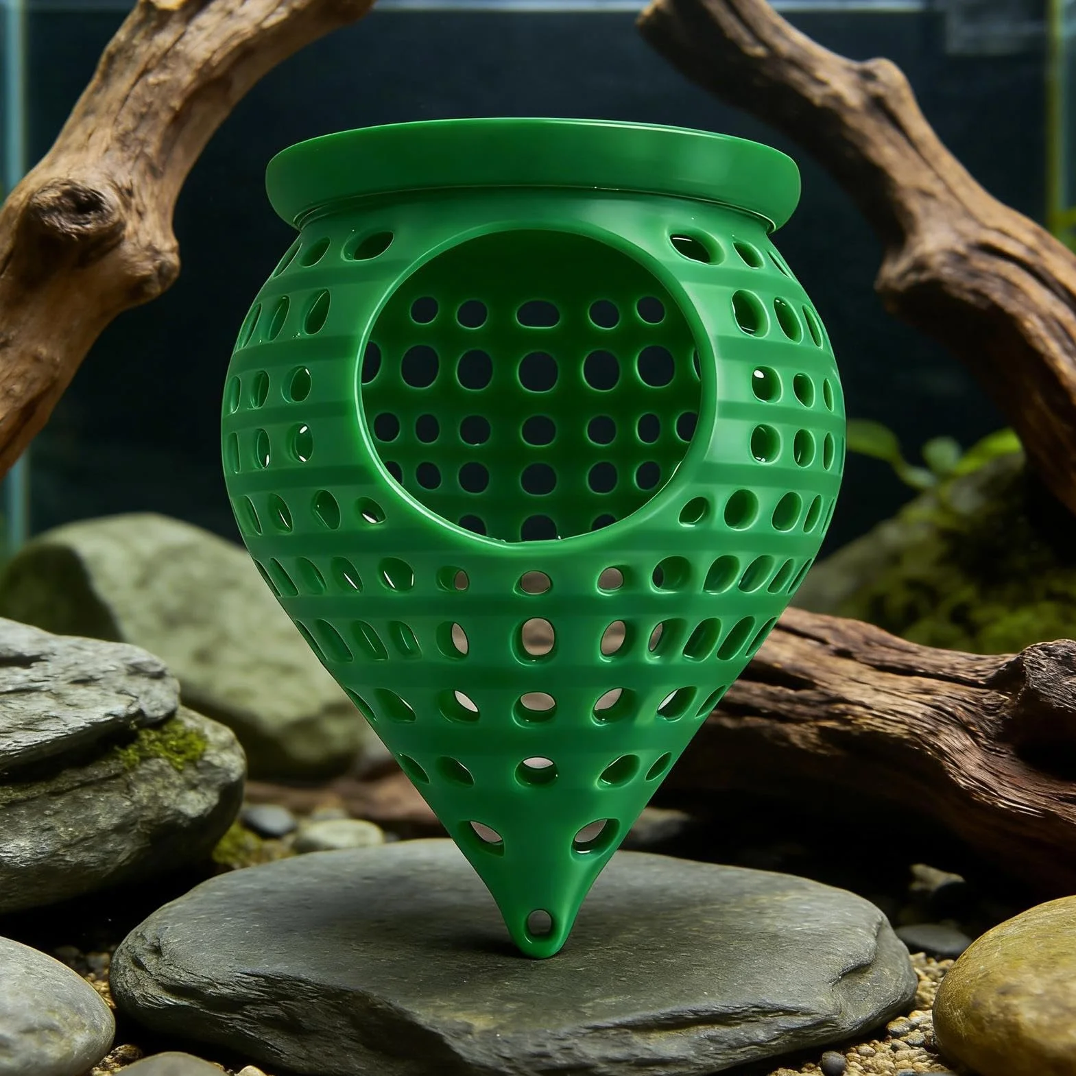 Karmnik-Schronienie drukowane 3D Rura Dla Krewetek Punkt Odpoczynku Betta