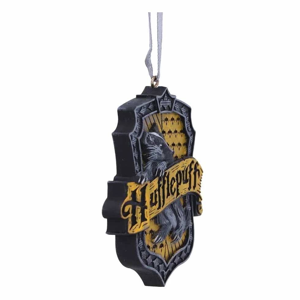 Nemesis Now Harry Potter Hufflepuff herb wiszący ornament, żółty, 8 cm