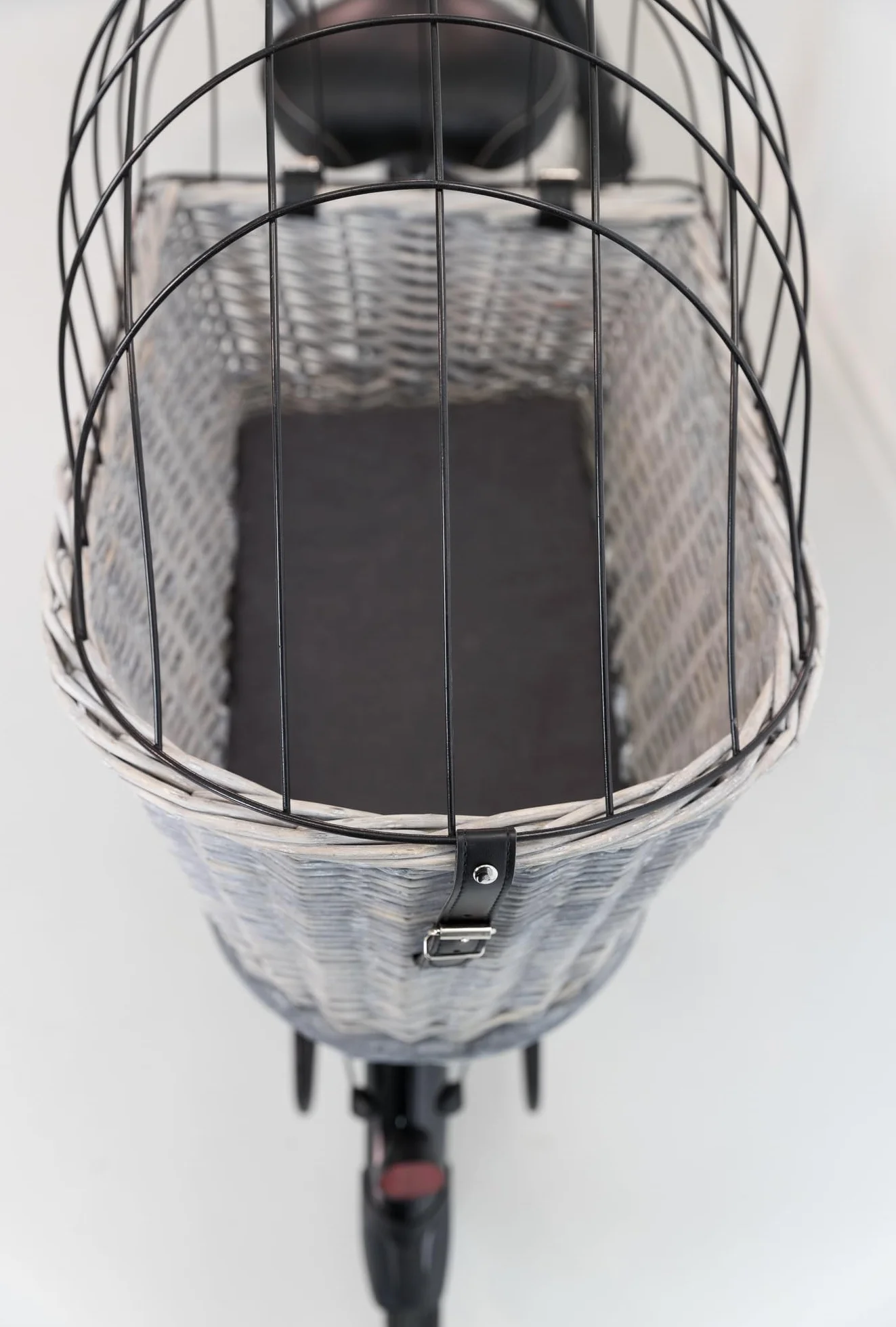 TRIXIE Kosz rowerowy dla psów do 8 kg 35×49×55 cm tkany z kratką ochronną i poduszką
