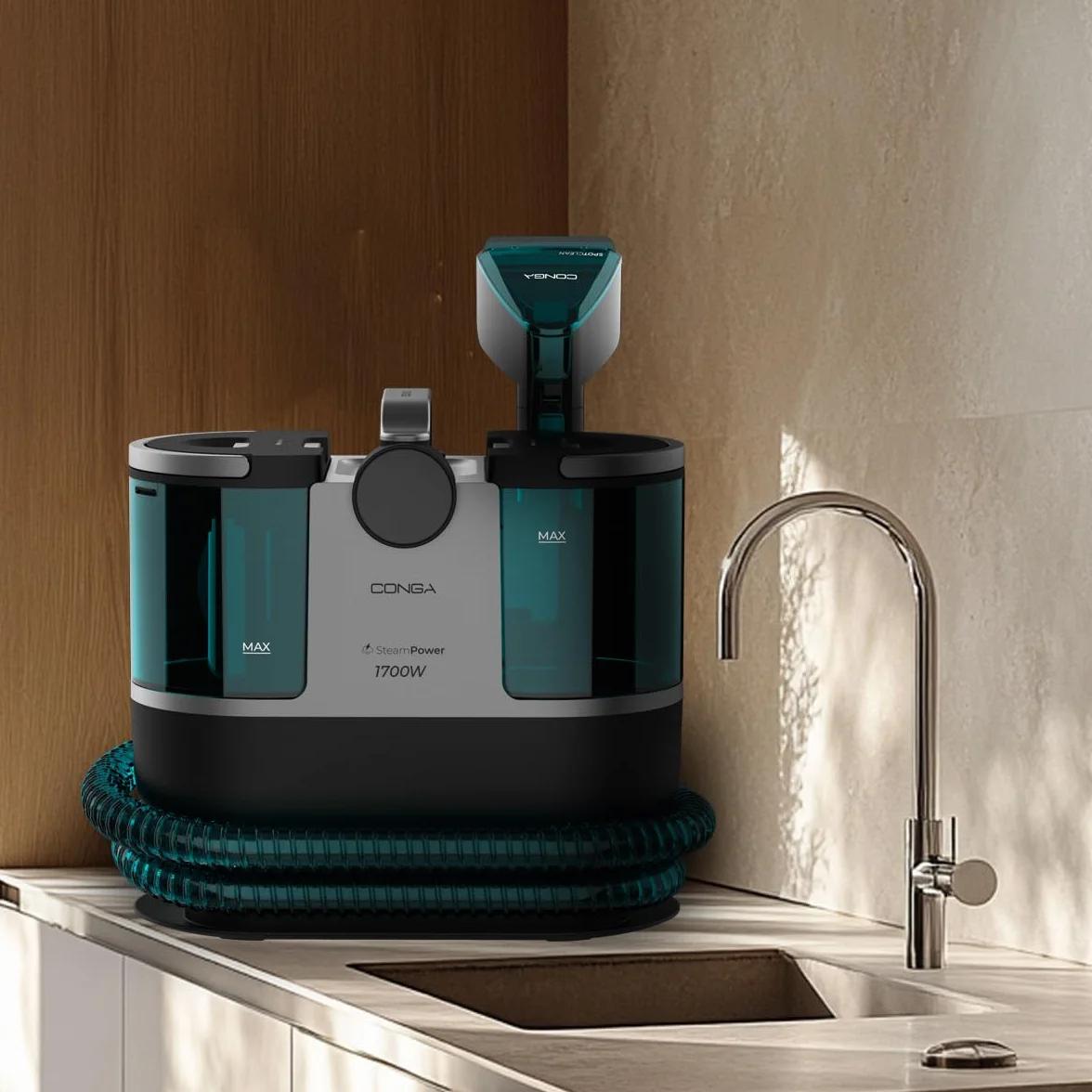 Cecotec Odkurzacz tapicerski z kablem - Conga 7000 Carpet&Spot Clean Steam XXL.1700 W. Czyszczenie 3 w 1. Zbiornik 1600 ml czysta woda i 950 ml brudna woda. Zasięg 7 m