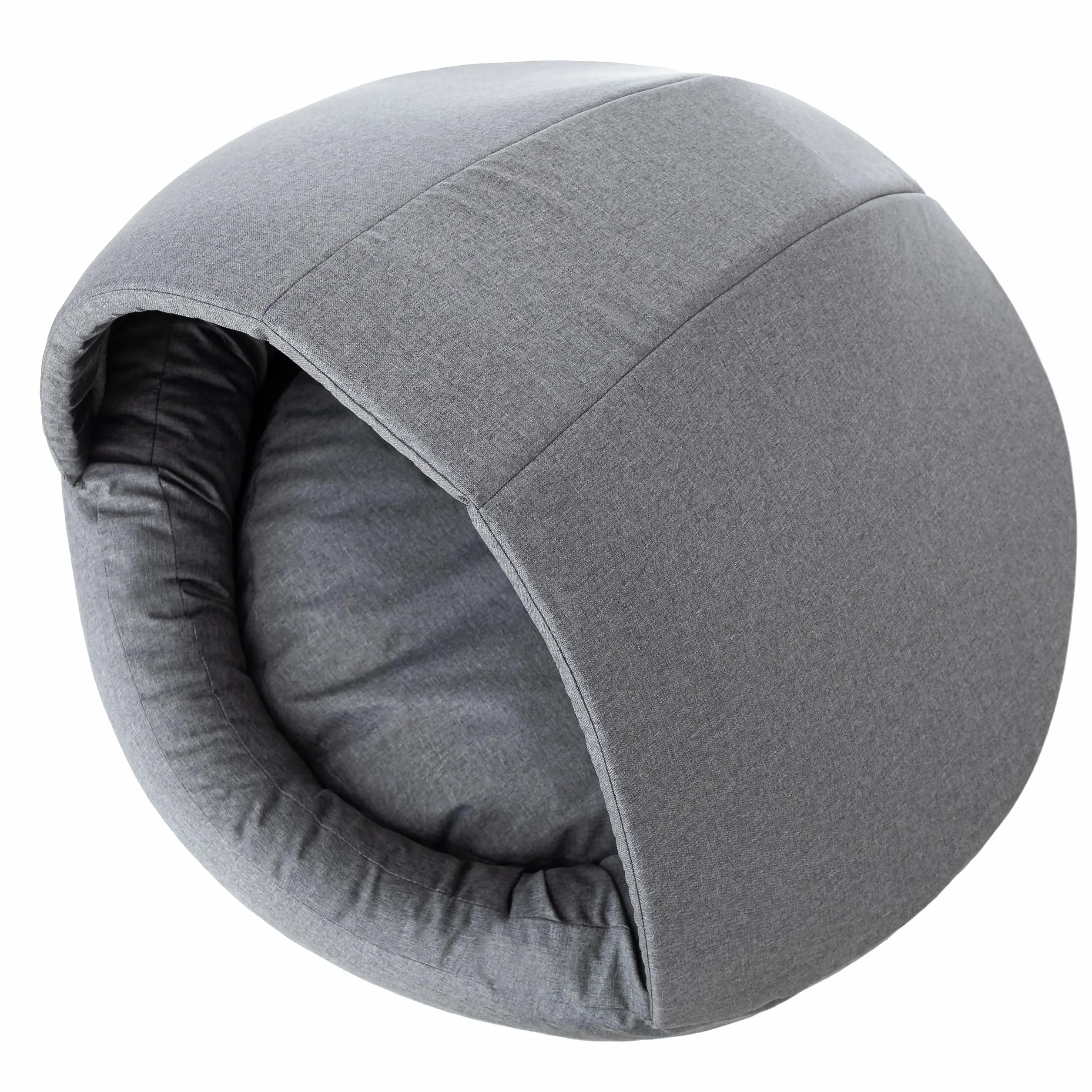 PillowPrim Legowisko dla psa 2w1 domek grafitowe XL 100x100x62 cm