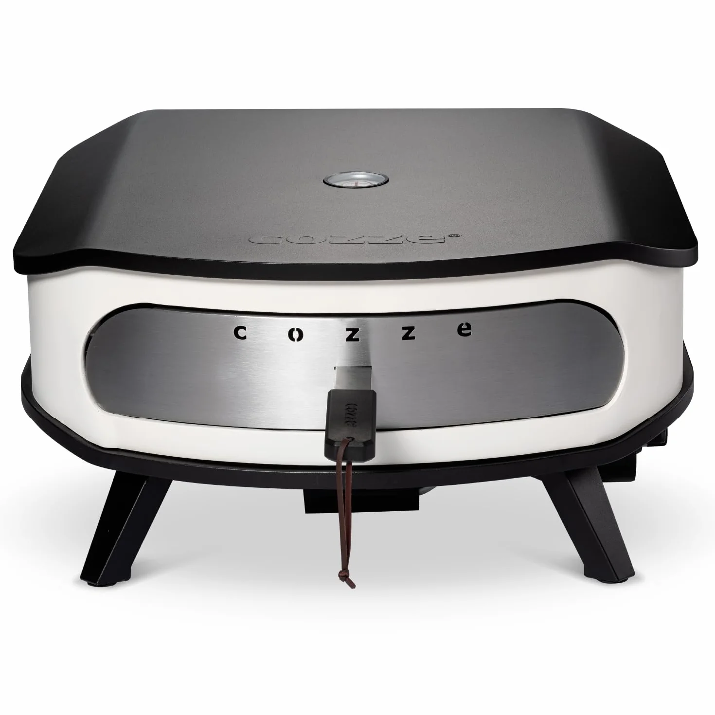 cozze - Piec do pizzy gazowej z obrotowym kamieniem - moc 6,0 kW, idealne gotowanie pizzy Ø42,5 cm, wbudowany termometr, stal ocynkowana