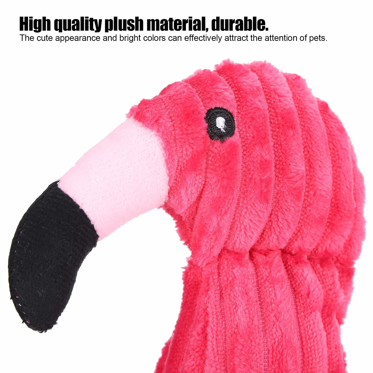 Flamingo Pluszowe Zabawki dla Psa Pies Skrzypiące Zabawki Ząbkowanie Pink Flamingo Piszcząca Lina Zabawki dla Psa Czyszczenie Zębów Akcesoria do Gry