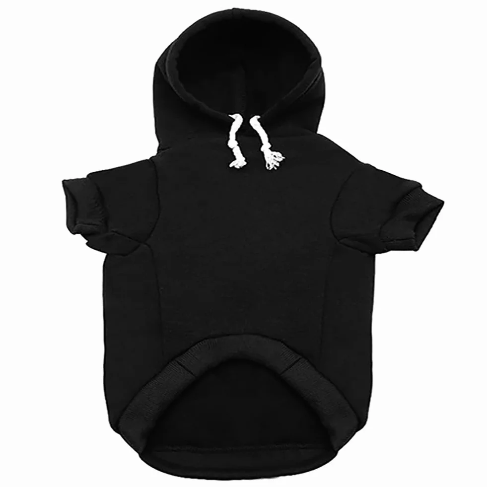 Bluza z kapturem dla psa Security Rdc Termiczny sweter Kurtka z bawełny Płaszcz Czarny