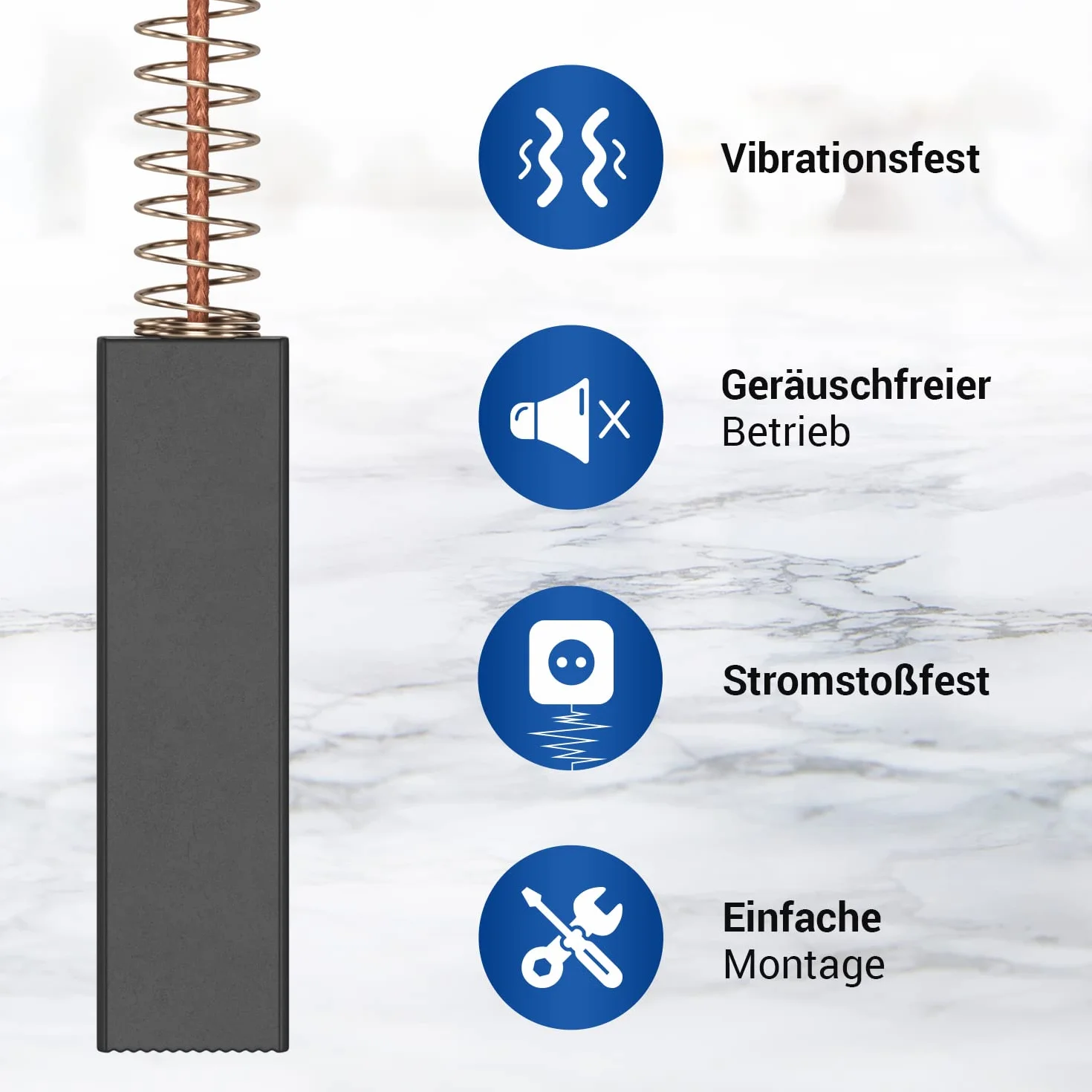 VIOKS Zestaw 2 szczotek węglowych Bosch do pralki 00154740 Bosch 4,8 mm AMP do suszarki Bosch Siemens