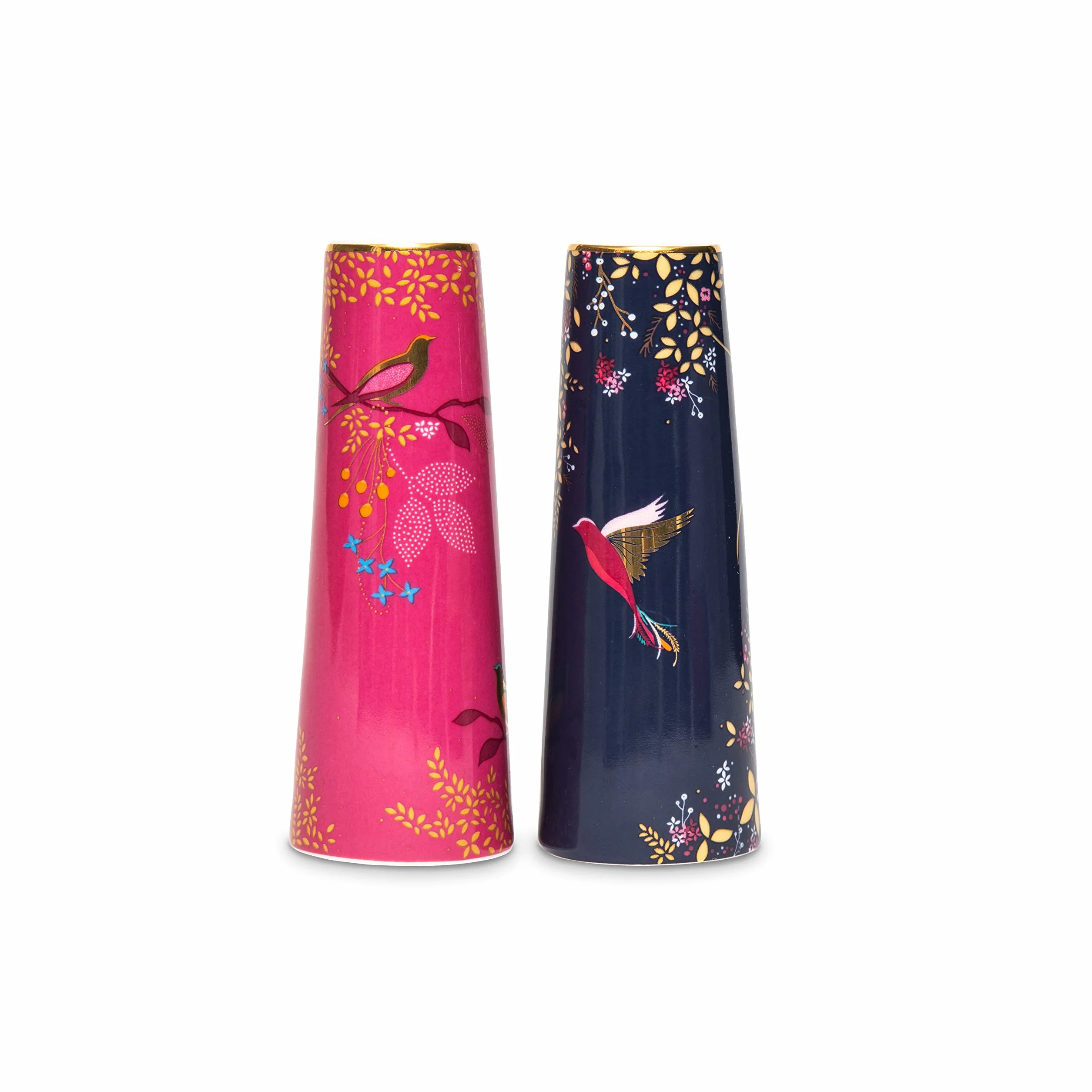 Sara Miller SMC79407-XG Portmeirion Chelsea zestaw soli i pieprzu - niebieski i różowy, ceramiczny