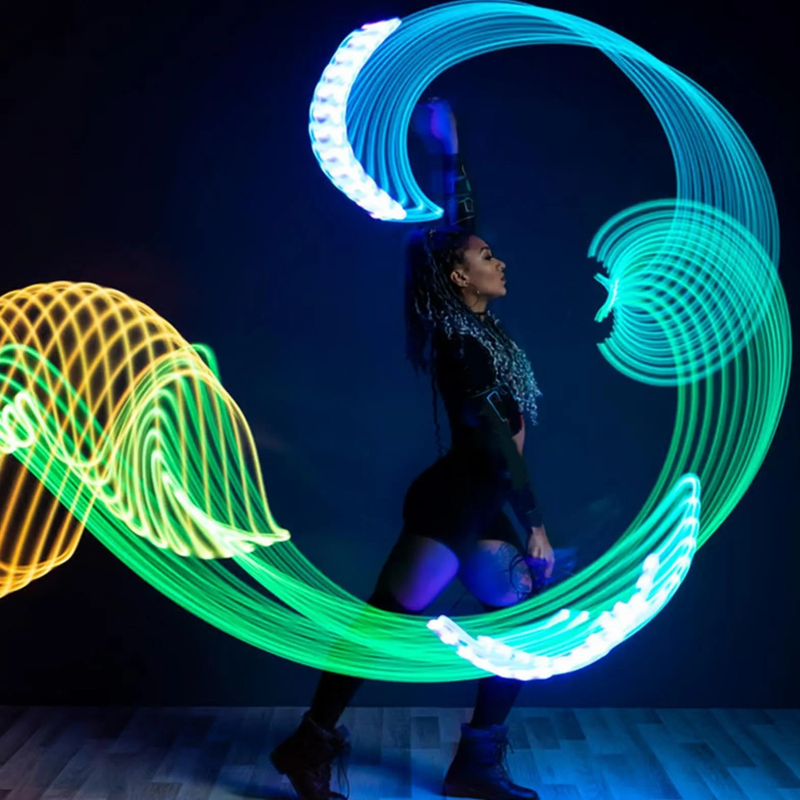 Générique Wachlarz świateł LED Flow Accessory | Wachlarz imprez na pokazy, sceny, noce, karnawał, bary, kluby, wesela, festiwale muzyczne,