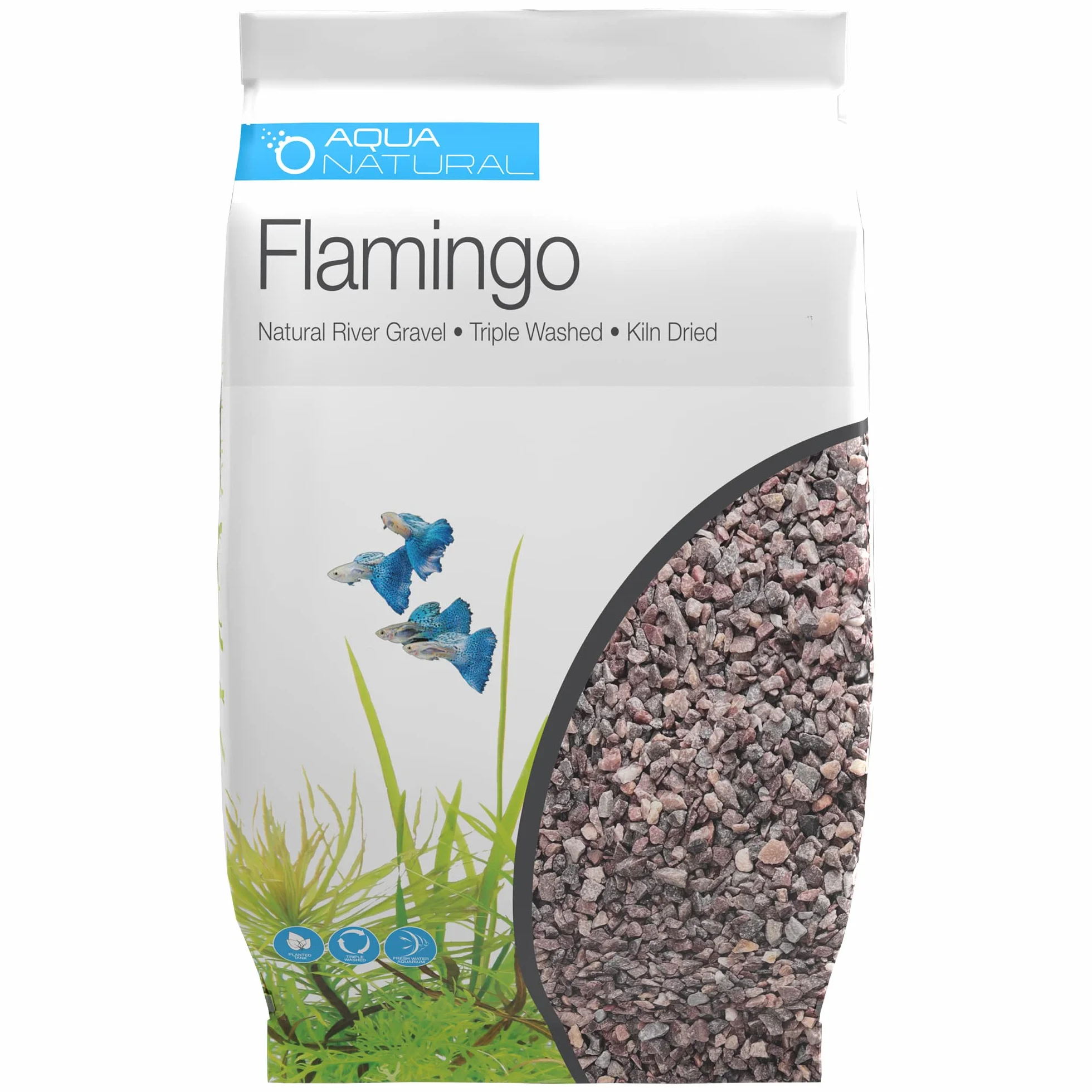 Aqua Natural Flaming 4,5 kg podłoże żwirowe 4-6 mm różowy