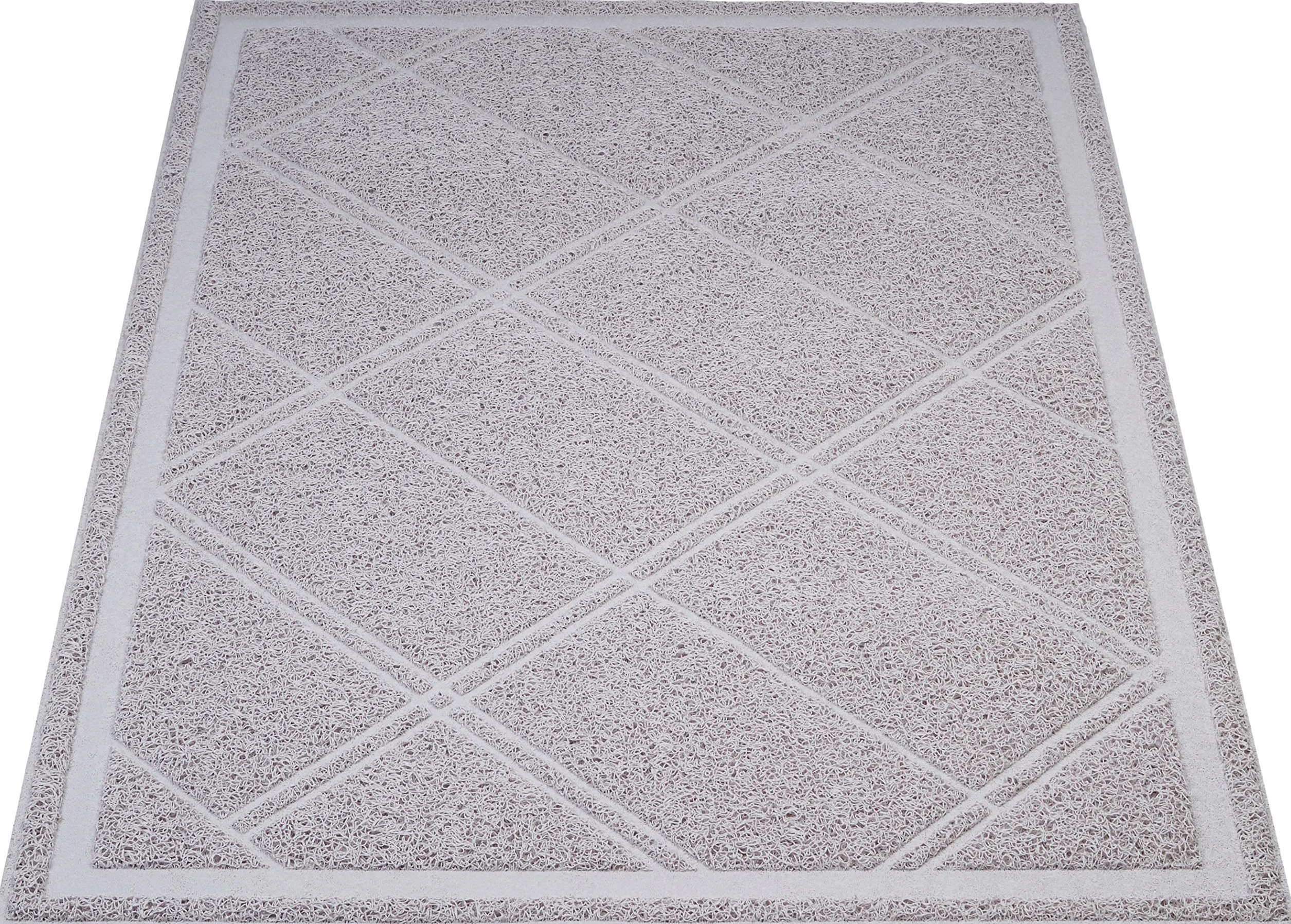 Amazon Basics Mata pod żwirek dla kota bezzapachowa 61 x 88,9 cm szara