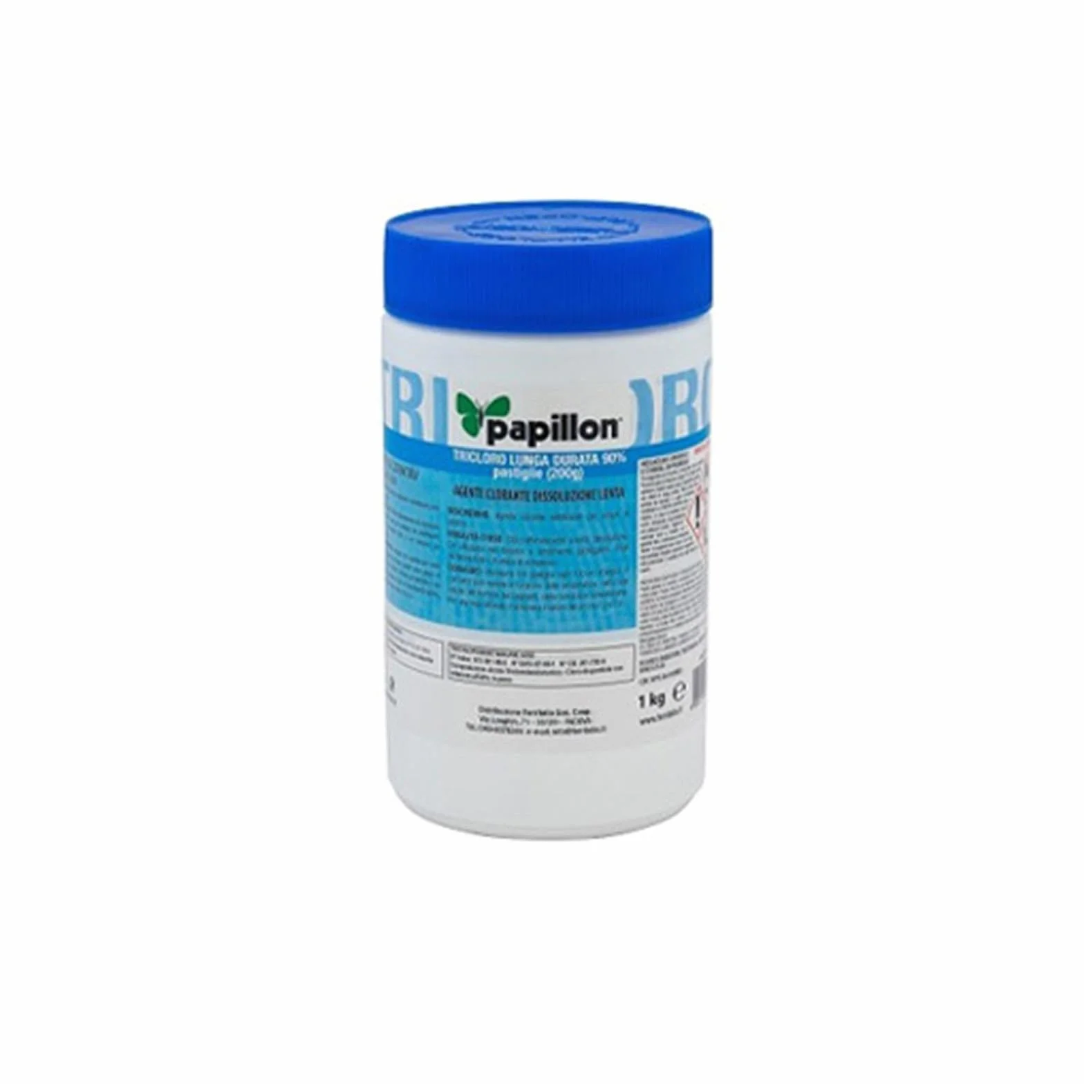 200 g, 90% wolno rozpuszczalny trichlor w tabletkach Papillon 1 kg