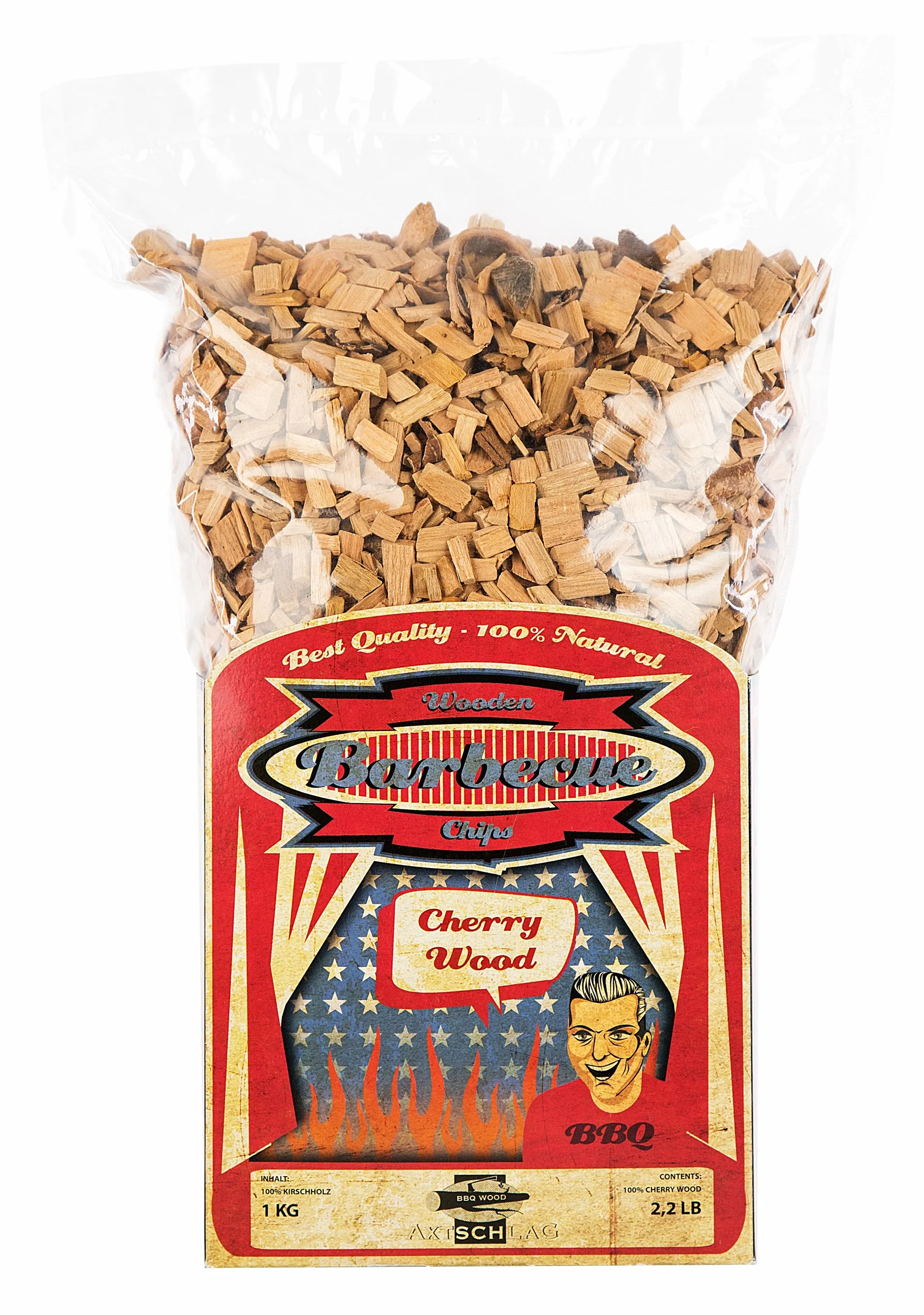 Axtschlag Cherry Wood 100G00M0000V Zrębki Drewniane do Wędzenia, Brązowy, 1 kg