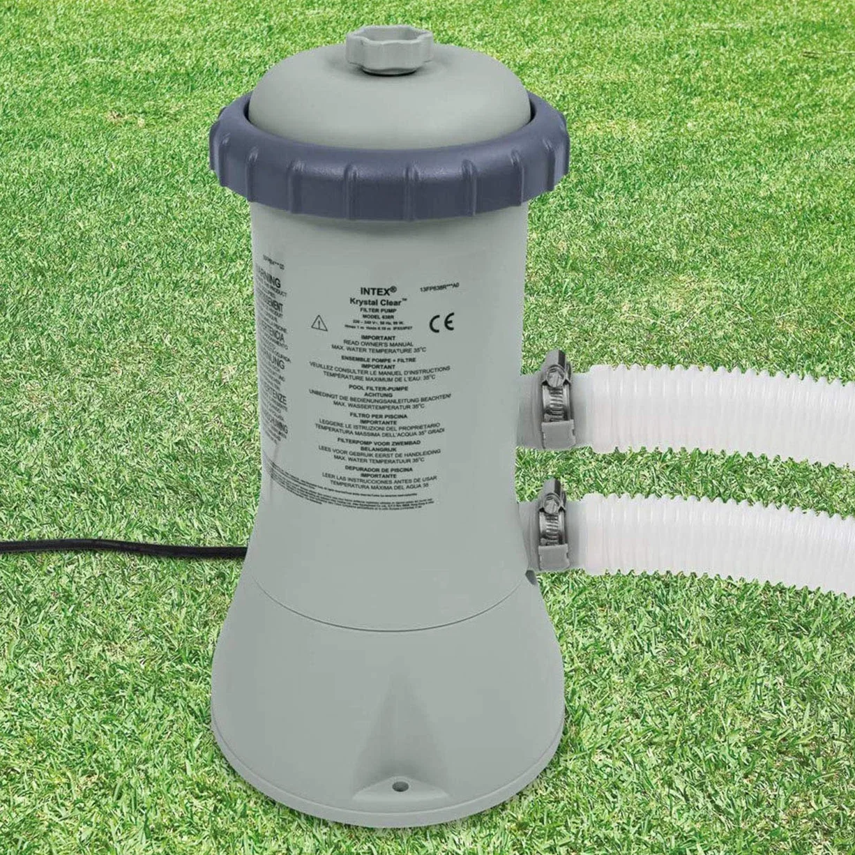 Intex Quick Up Łatwy Szybki zestaw Stalowa rama Basenowa Pompa filtracyjna 3,4 m³/h, pojedyncza