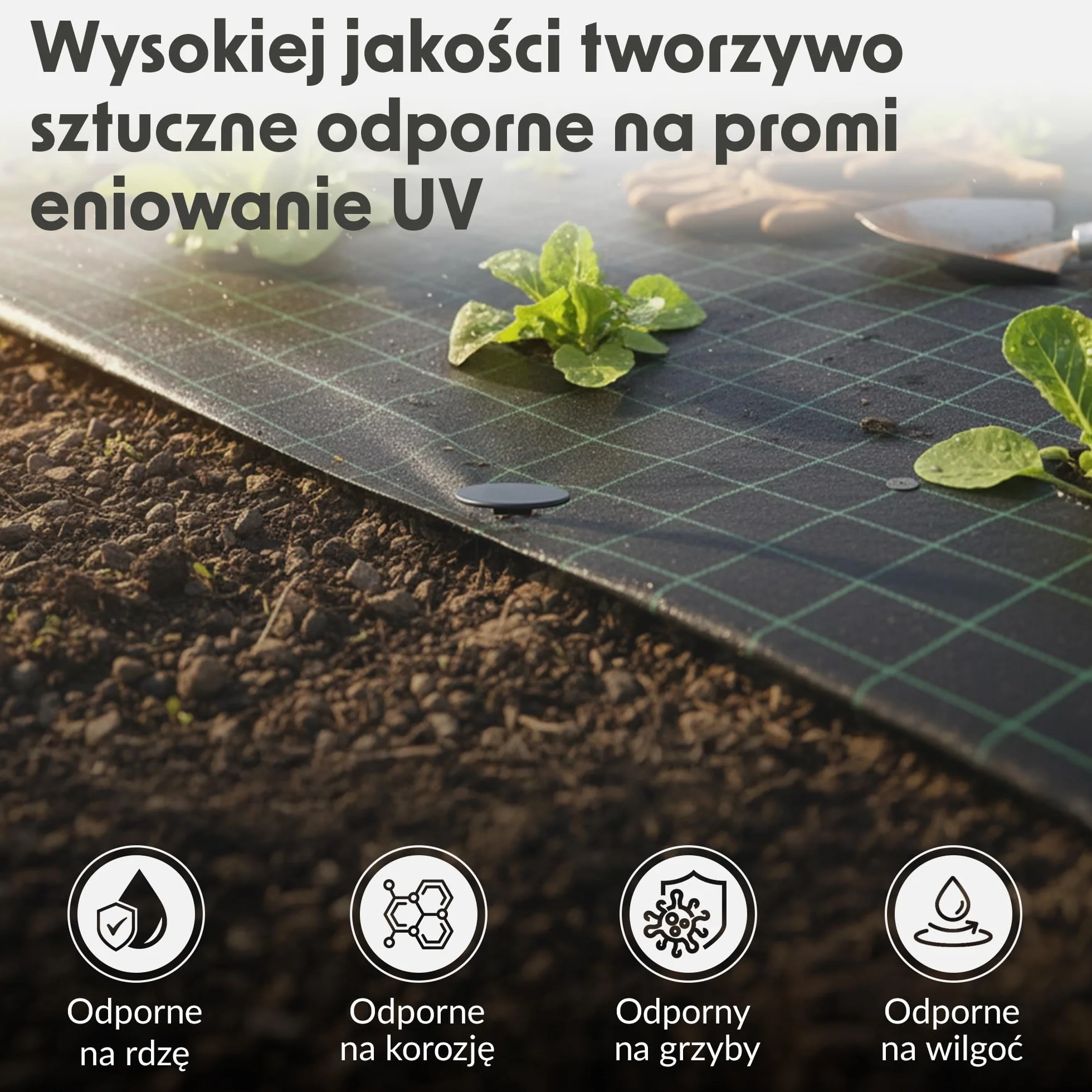 Kotwa gruntowa z tworzywa sztucznego, 150 x – śledzie odporne na promieniowanie UV, żebrowana konstrukcja i haczyki, szeroka główka, idealna do włókniny przeciw chwastom, geowłókniny, mulczu