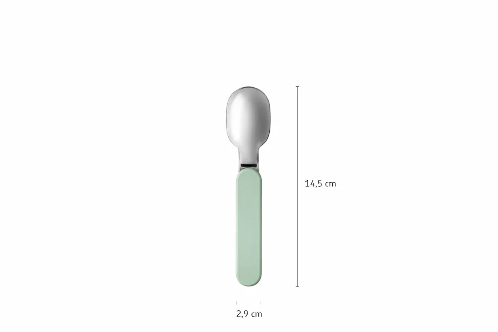 Mepal, Składana Łyżka Ellipse, Łyżka Wielokrotnego Użytku, Składana Łyżka do Jogurtu, Sztućce do Podróży, w Zestawie Etui do Przechowywania, Stal Nierdzewna, Żywy Fiołkowy