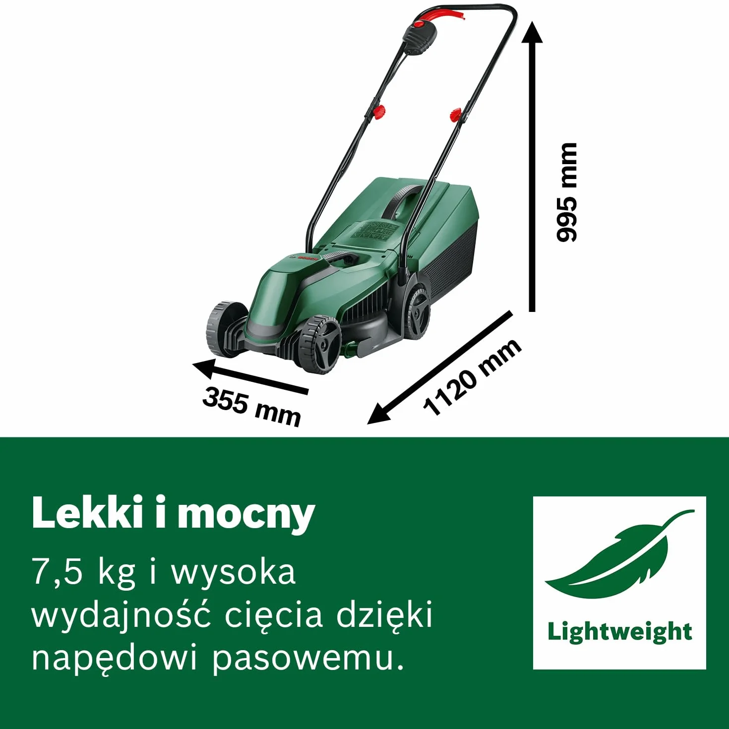 Bosch Home and Garden Kosiarka Akumulatorowa Bosch EasyMower 18V-32-200, 1 Akumulator 4 Ah, System 18V, Szerokość Cięcia 32 cm, Opakowanie Kartooptymalne