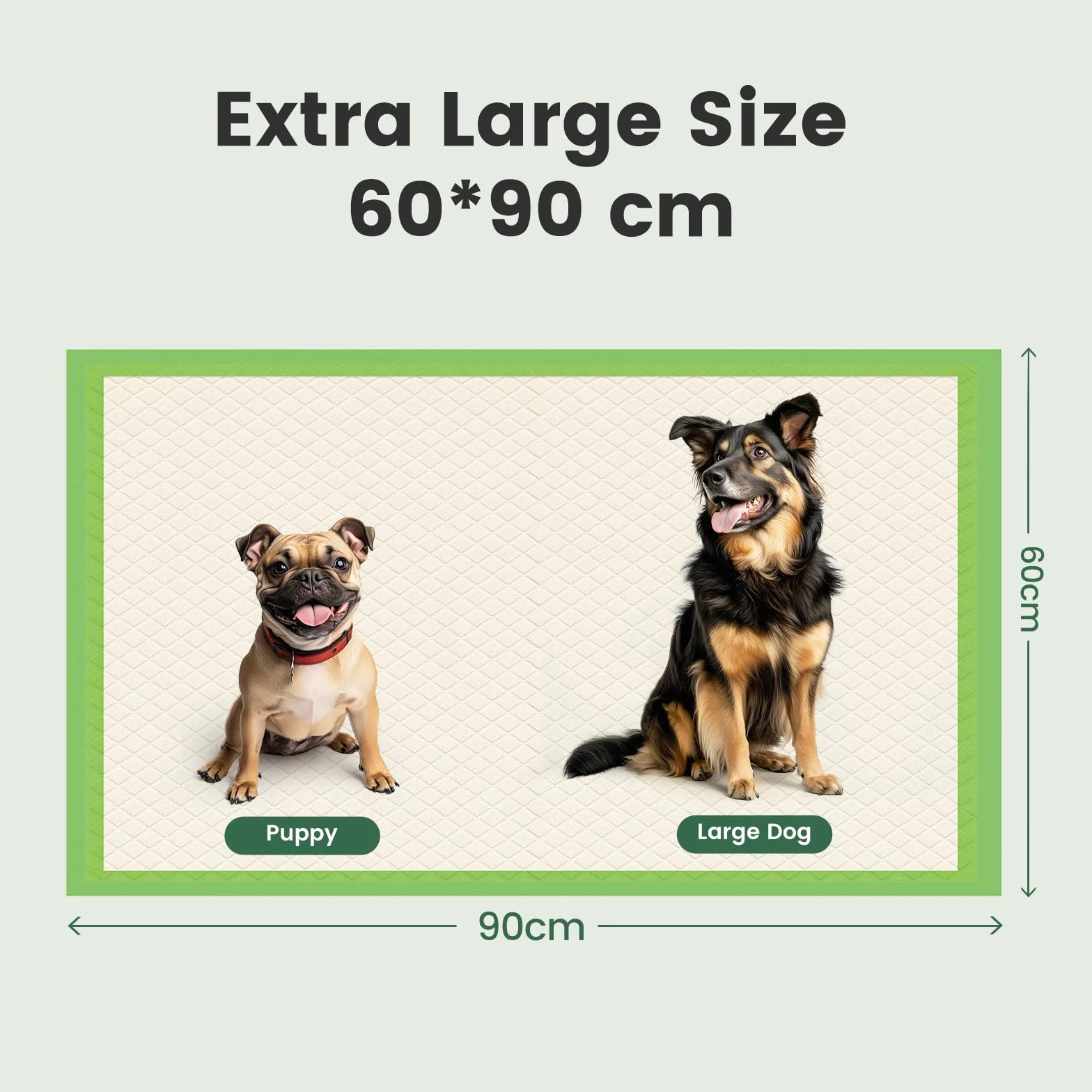 Gardner Pet Bardzo duże podkładki dla szczeniąt 60 x 90 cm, super chłonne, 6 warstw, 30 sztuk