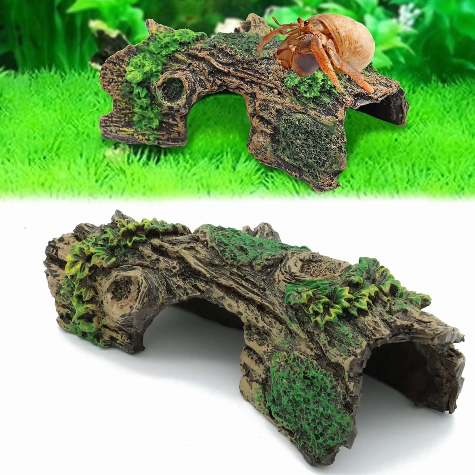 Dekoracje z żywicy akwarium 14 x 6 x 5,5 cm puste drzewa akcesoria do akwarium